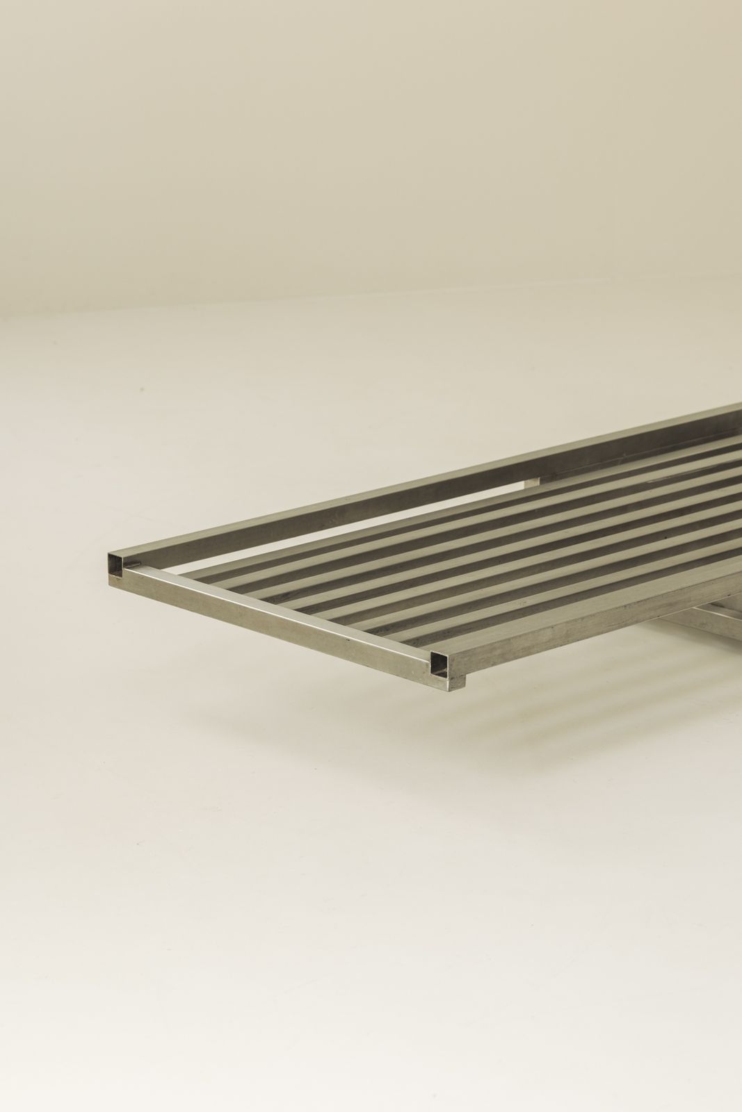 Frans roestvaststalen modernistisch dagslaapbed / chaise longue, jaren 1970. photo 4500.0