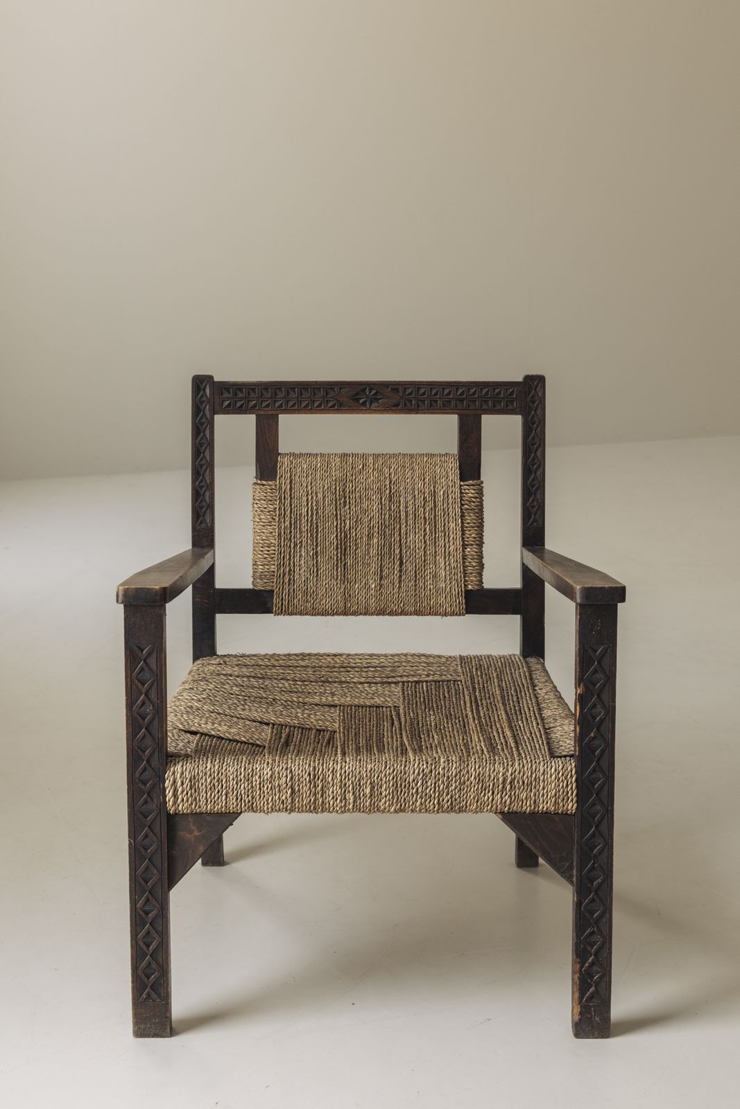 French Modernist Easy Chairs In The Manner Of Francis Jourdain, 1940s photo vintage