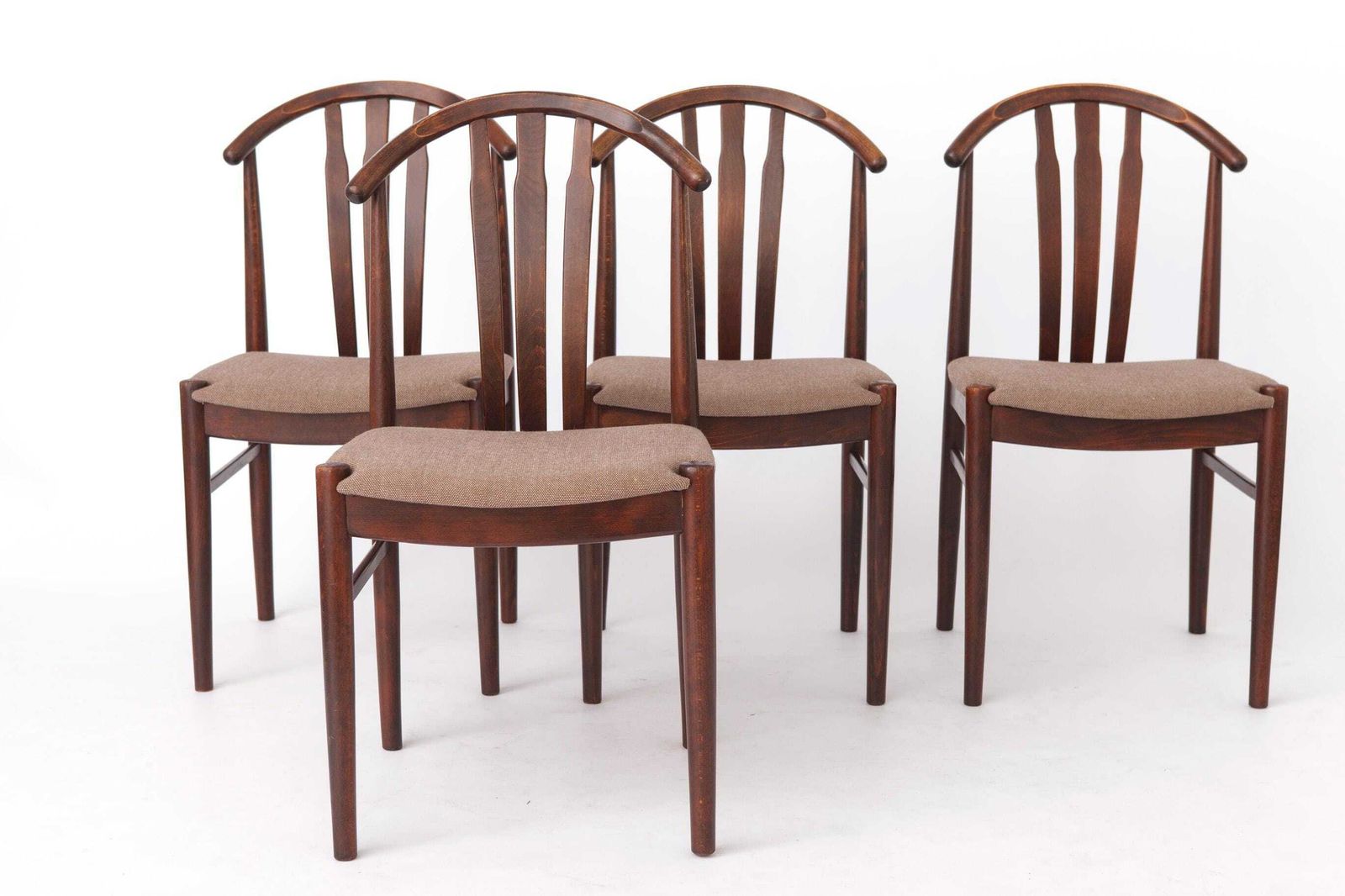 Set Of 4 Vintage Swedish Dining Chairs By Carl Ewert Ekström | Beech Wood | 1960s