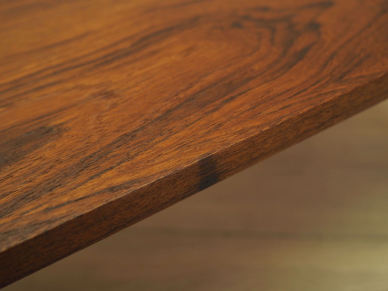 Danish Teak Veneer Coffee Table On Metal Legs, 1960s photo buy