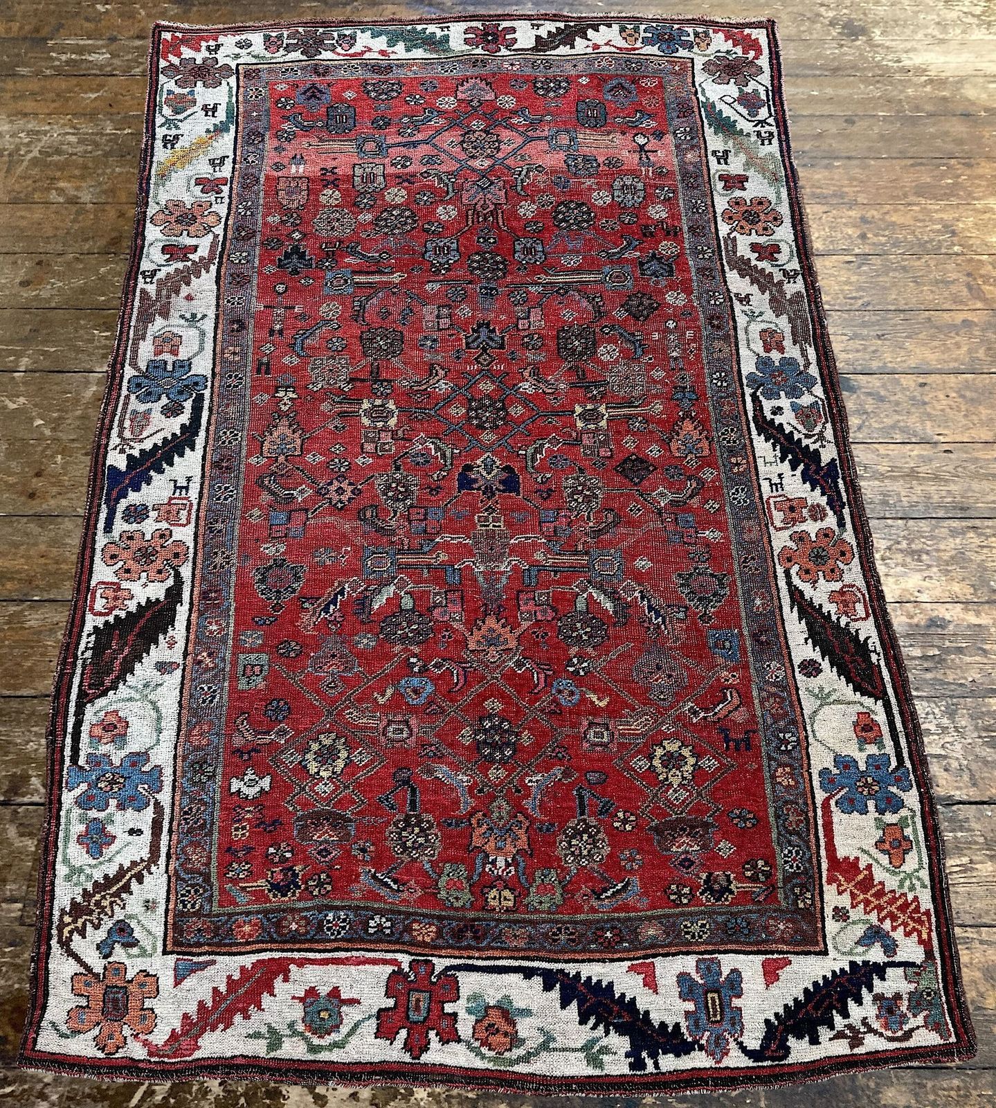 Antiek Bidjar tapijt 1,94 m x 1,26 m photo Textiel