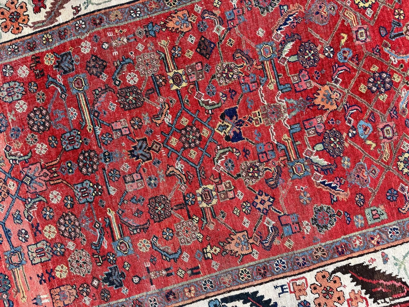 Textiles Antique Bidjar Rug 1.94m X 1.26m photo