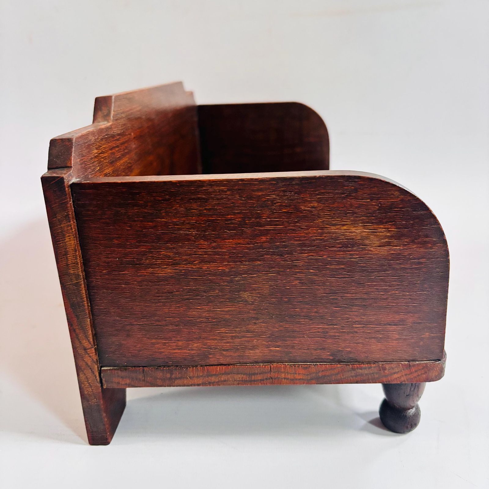 photo furniture Porte-livres d'époque en chêne, organisateur de bureau édouardien, vers 1910