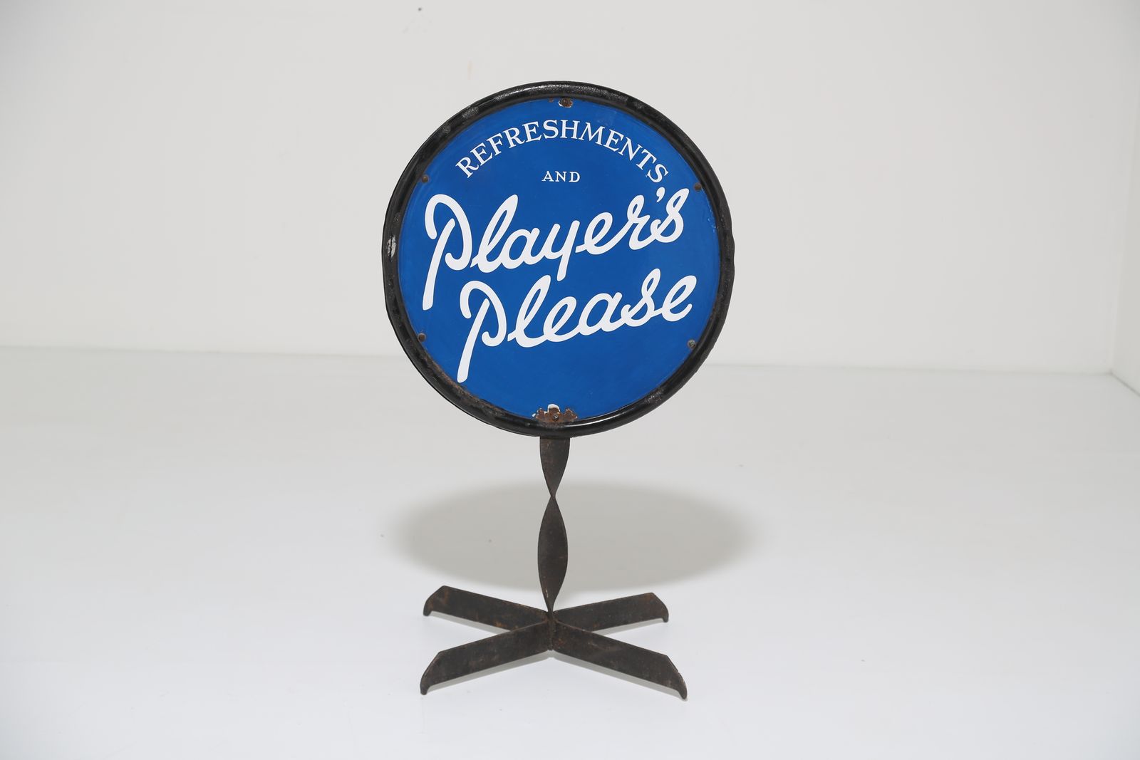 ‘Player’s Cigarette’s’ Floorstanding Double Sided Enamel Advertising Sign, 1940/50s.