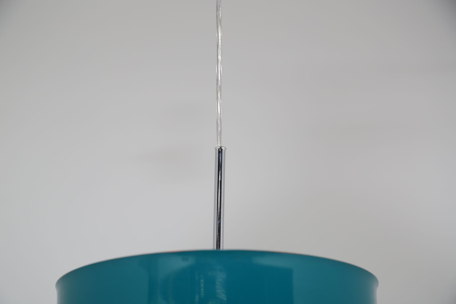 Plafonnier mid-century en métal laqué bleu-vert « Bumlingen » par Anders Pehrson pour Ateljé Lyktan, 1968 photo for sale