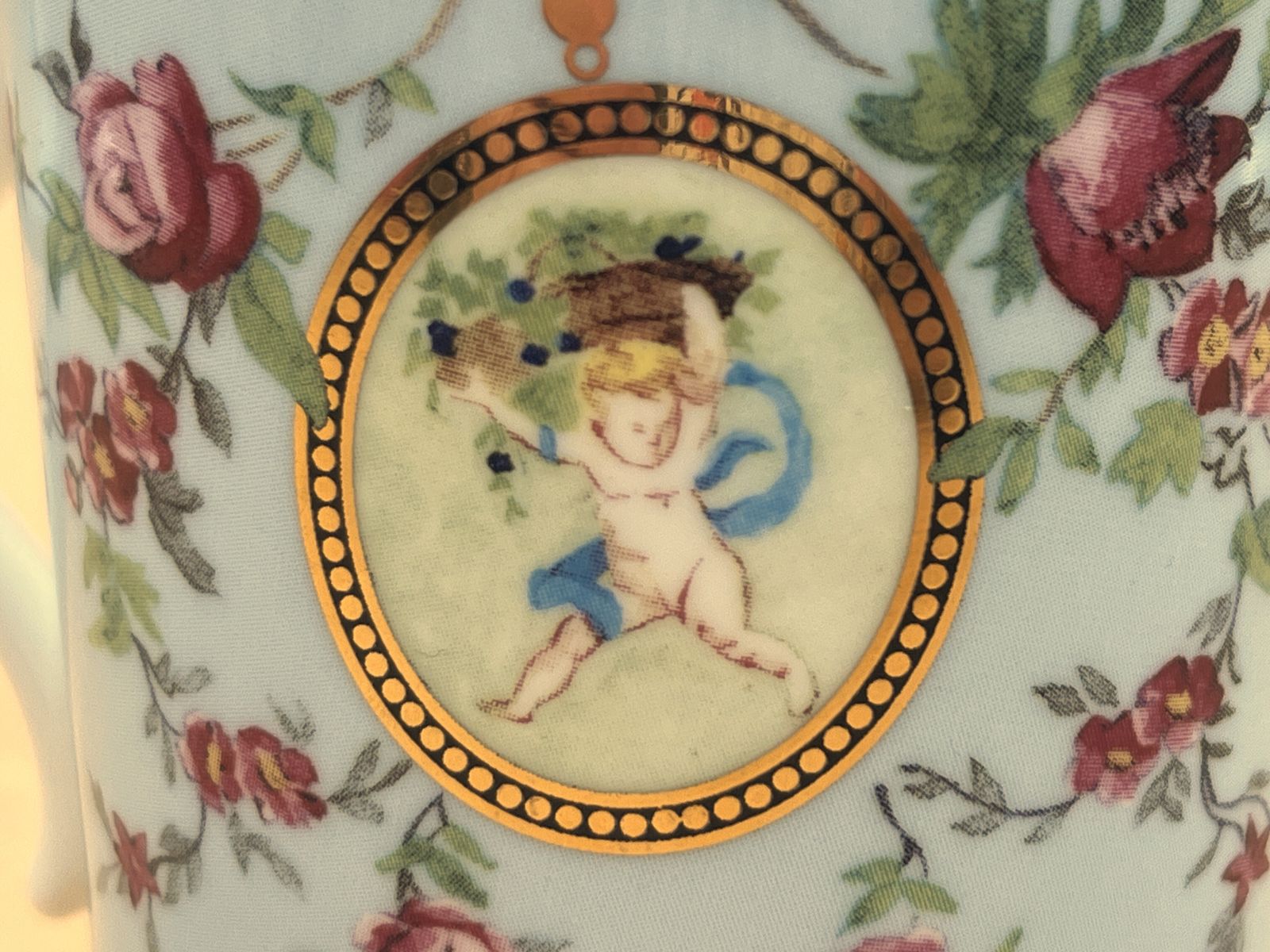 Wedgwood China Archive Collection Ribbon & Wild Rose Design kleine mok. photo 50.0
