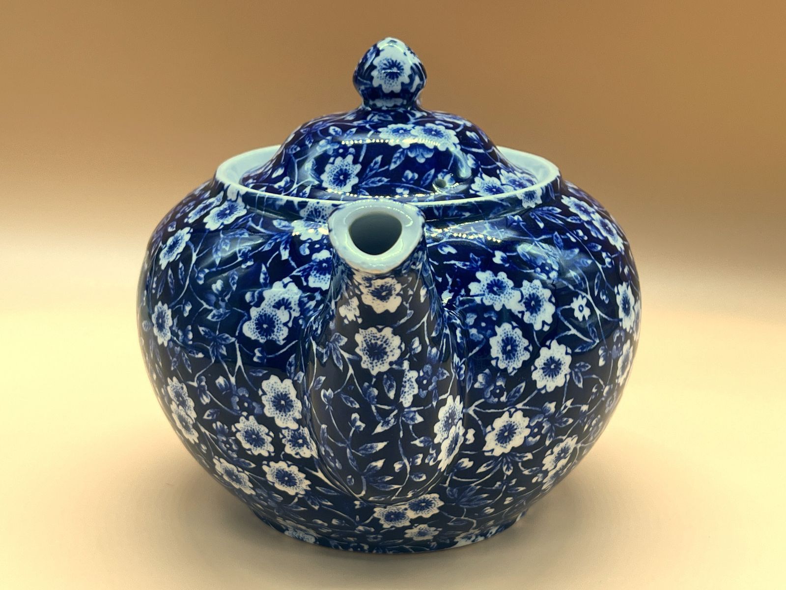 Vintage Burleigh Ware Pottery (B D & L) Calico Chintz Design 2 Pint Capacity Teapot. photo furniture