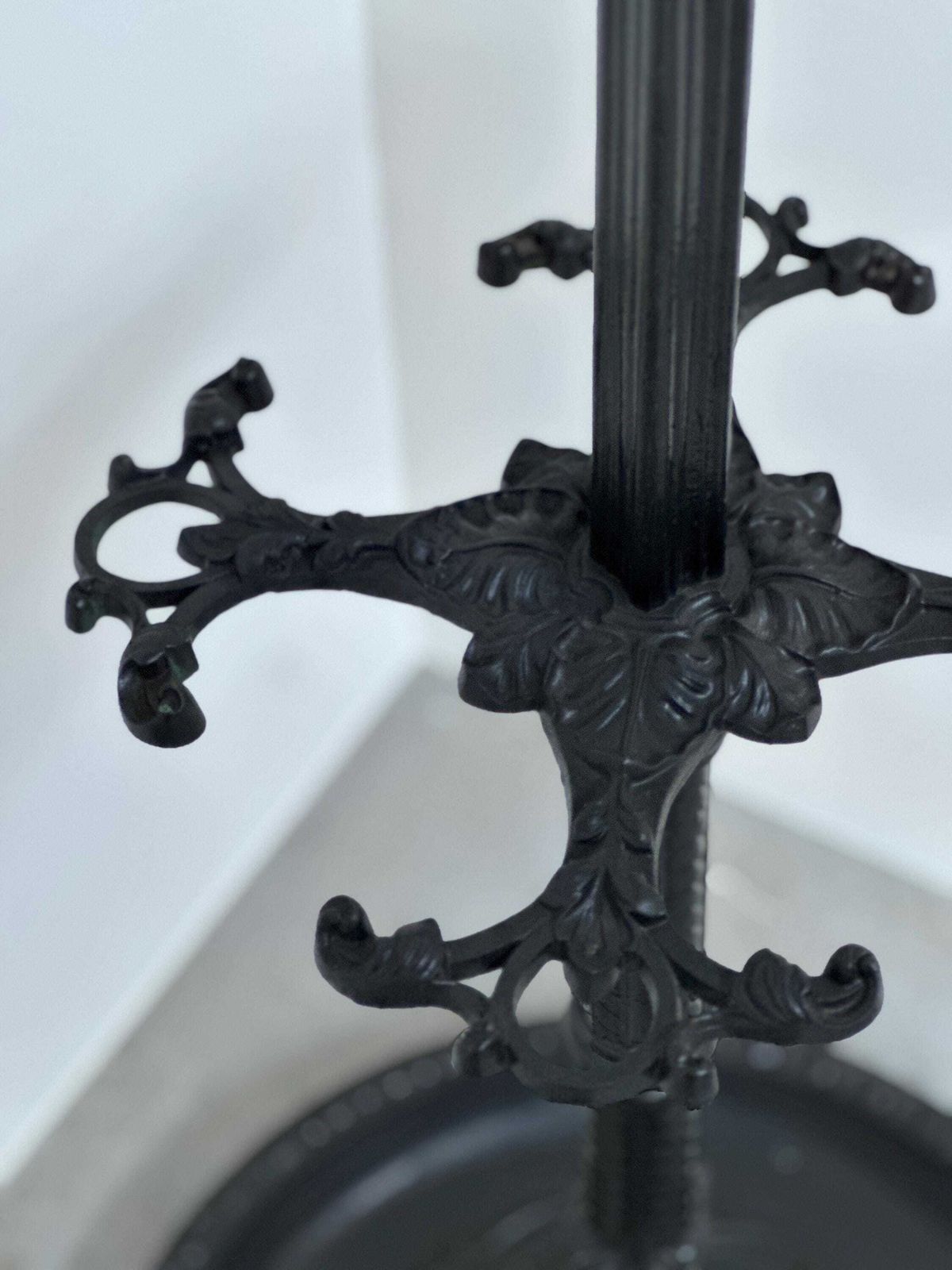 Large Ornate Cast Iron Hall Tree Coat Stand With 12 Hooks photo 1029.0