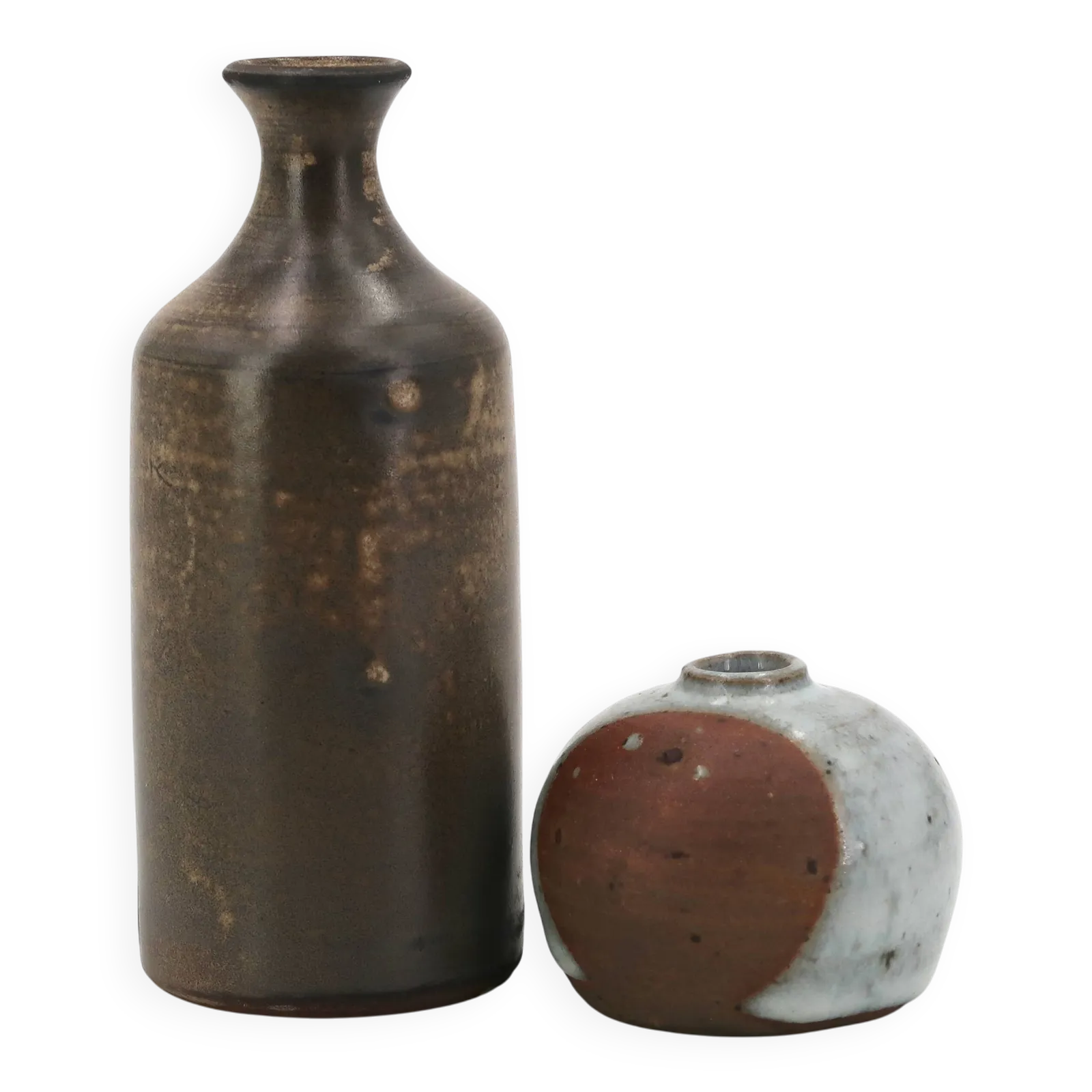 Two Small Stoneware Vases, 1970s.