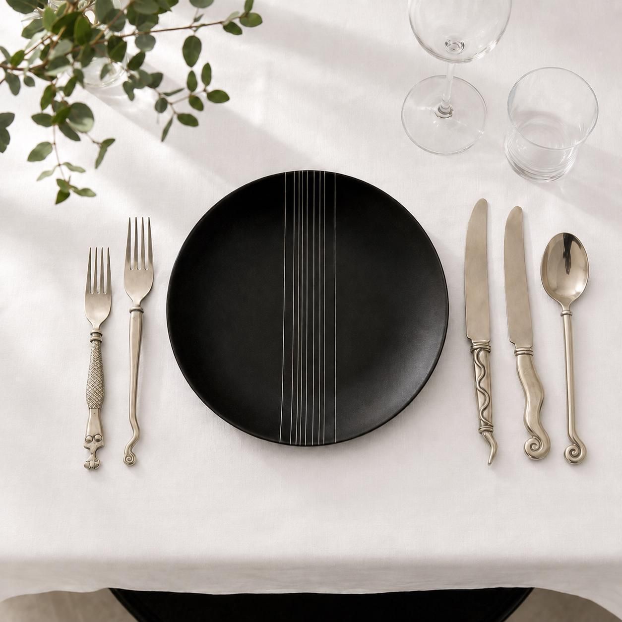 Carrol Boyes Zeldzame 18-delige Bestekset uit 1989, Vroeg Pewter Functional Art Flatware, Zuid-Afrikaans Brutalistisch Sculpturaal Tafelgerei photo furniture