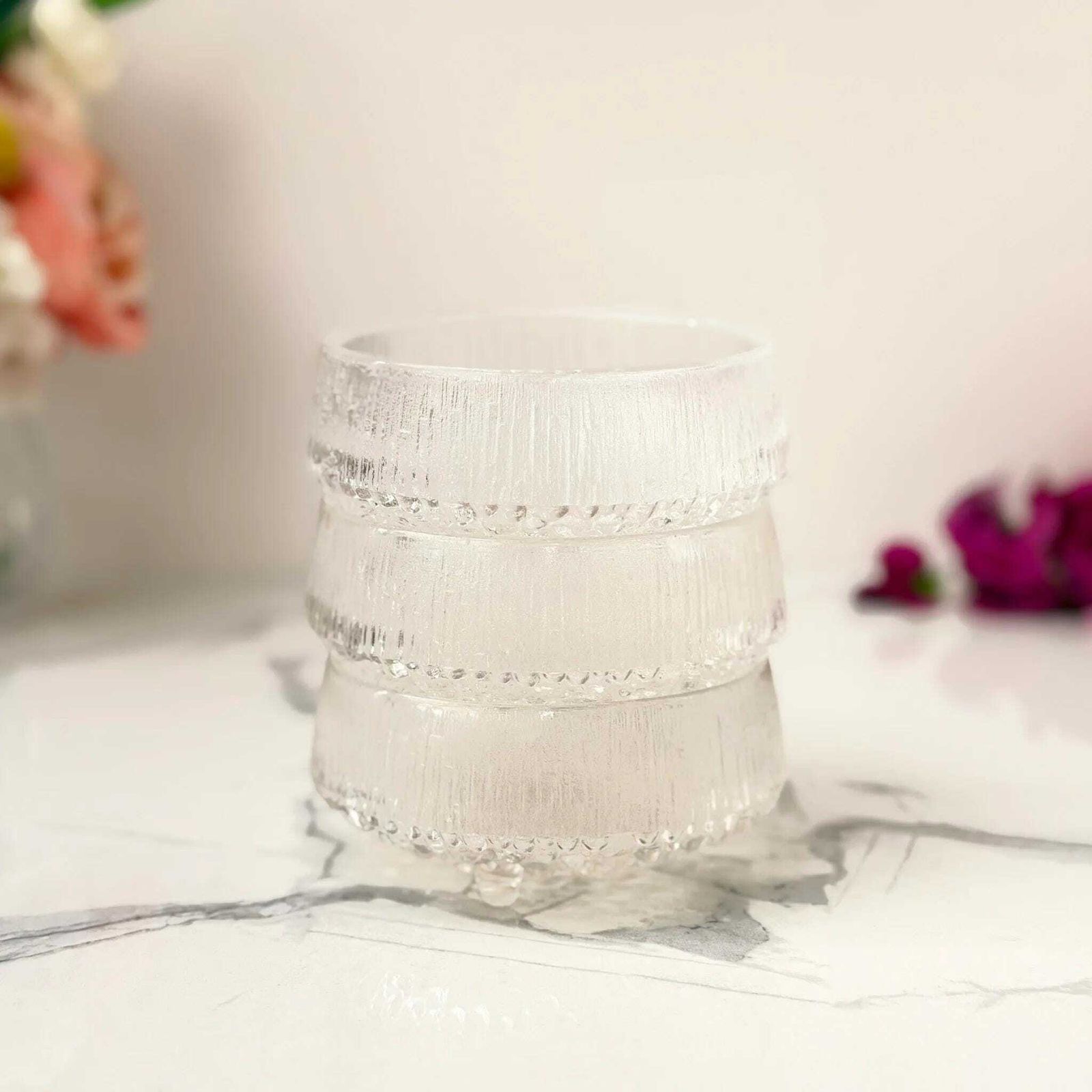 Iittala Ultima Thule glazen dessertschalen set van 3, Tapio Wirkkala, Finland, jaren 1960 photo furniture