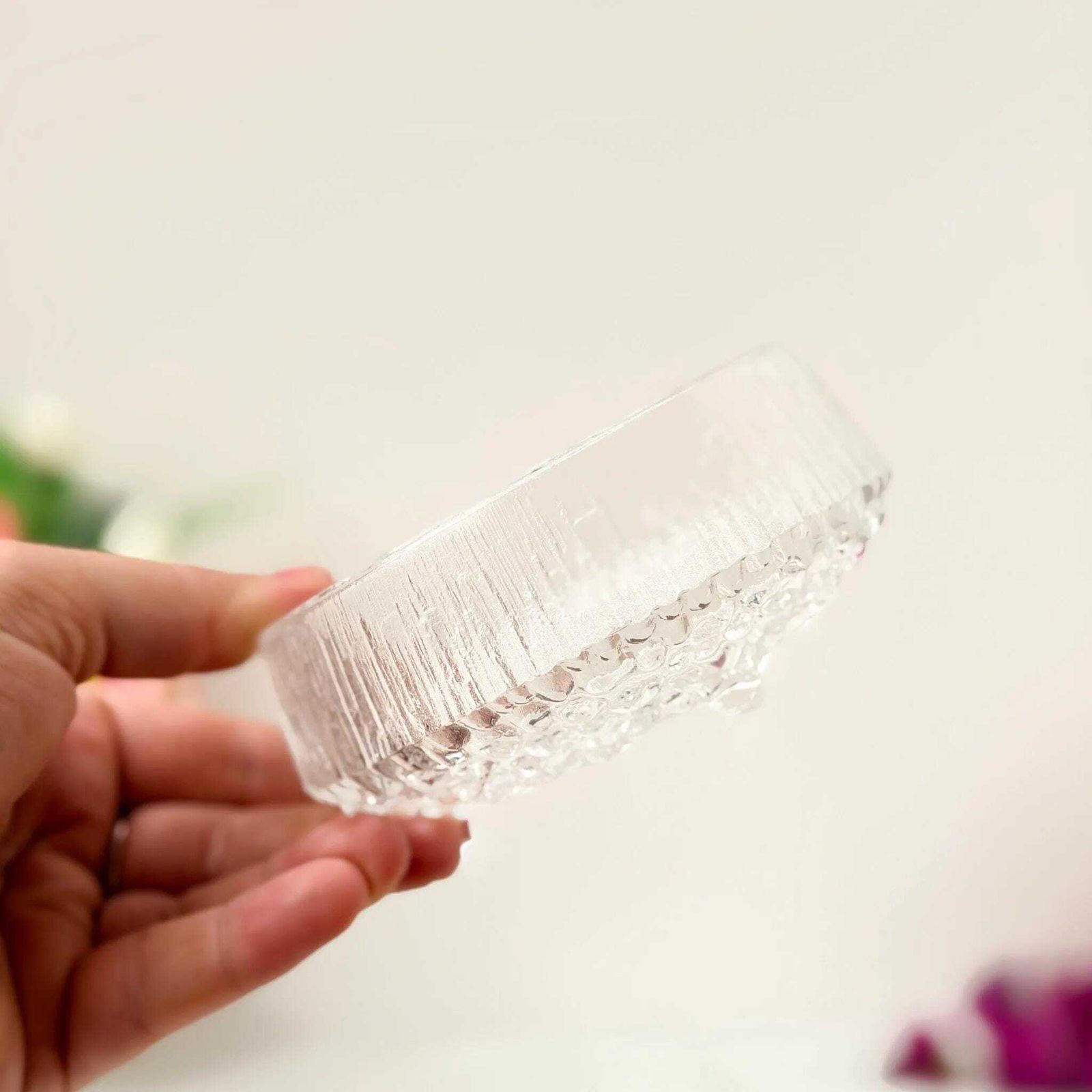 Iittala Ultima Thule glazen dessertschalen set van 3, Tapio Wirkkala, Finland, jaren 1960 photo Woonaccessoires