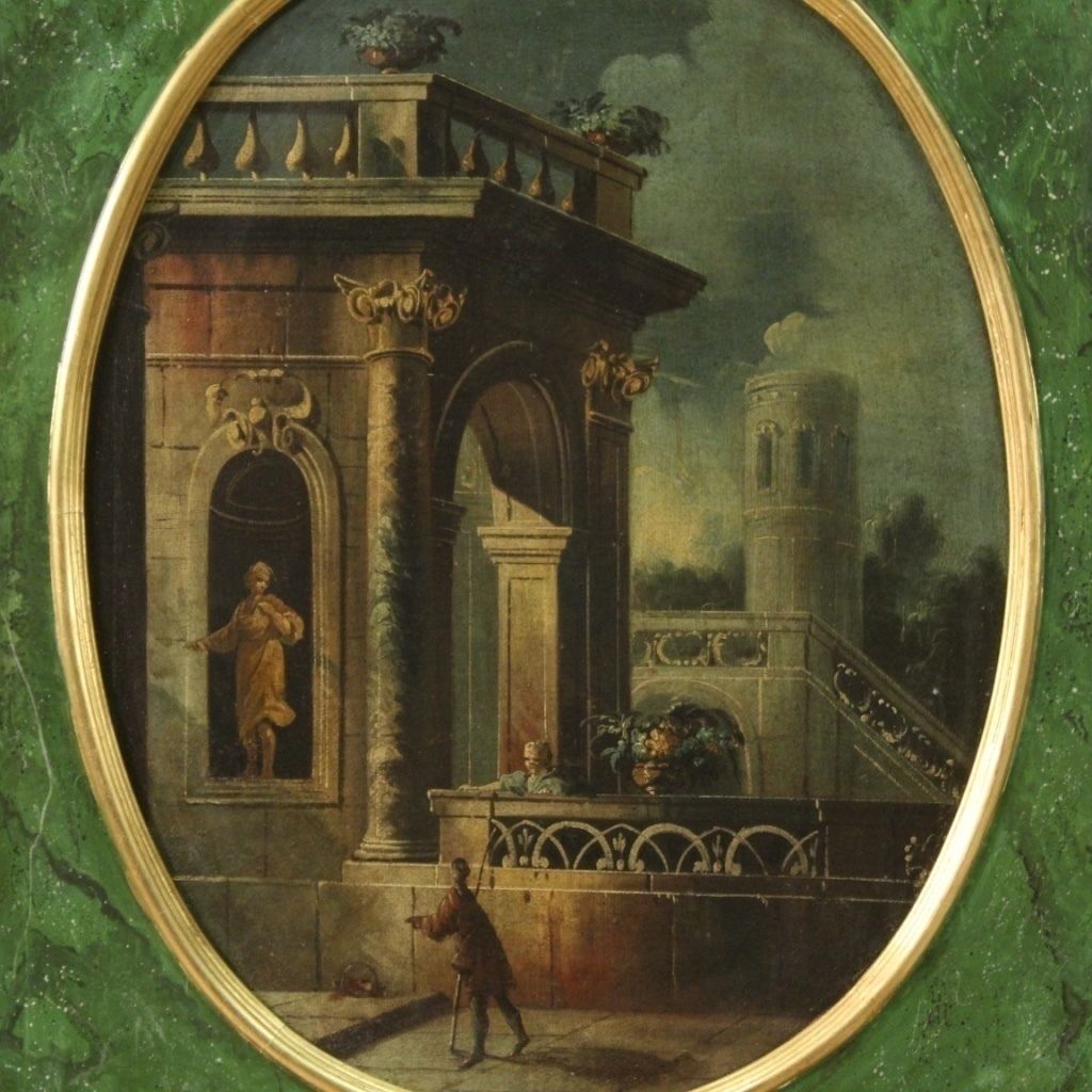 Architecturaal capriccio uit de 18e eeuw photo for sale