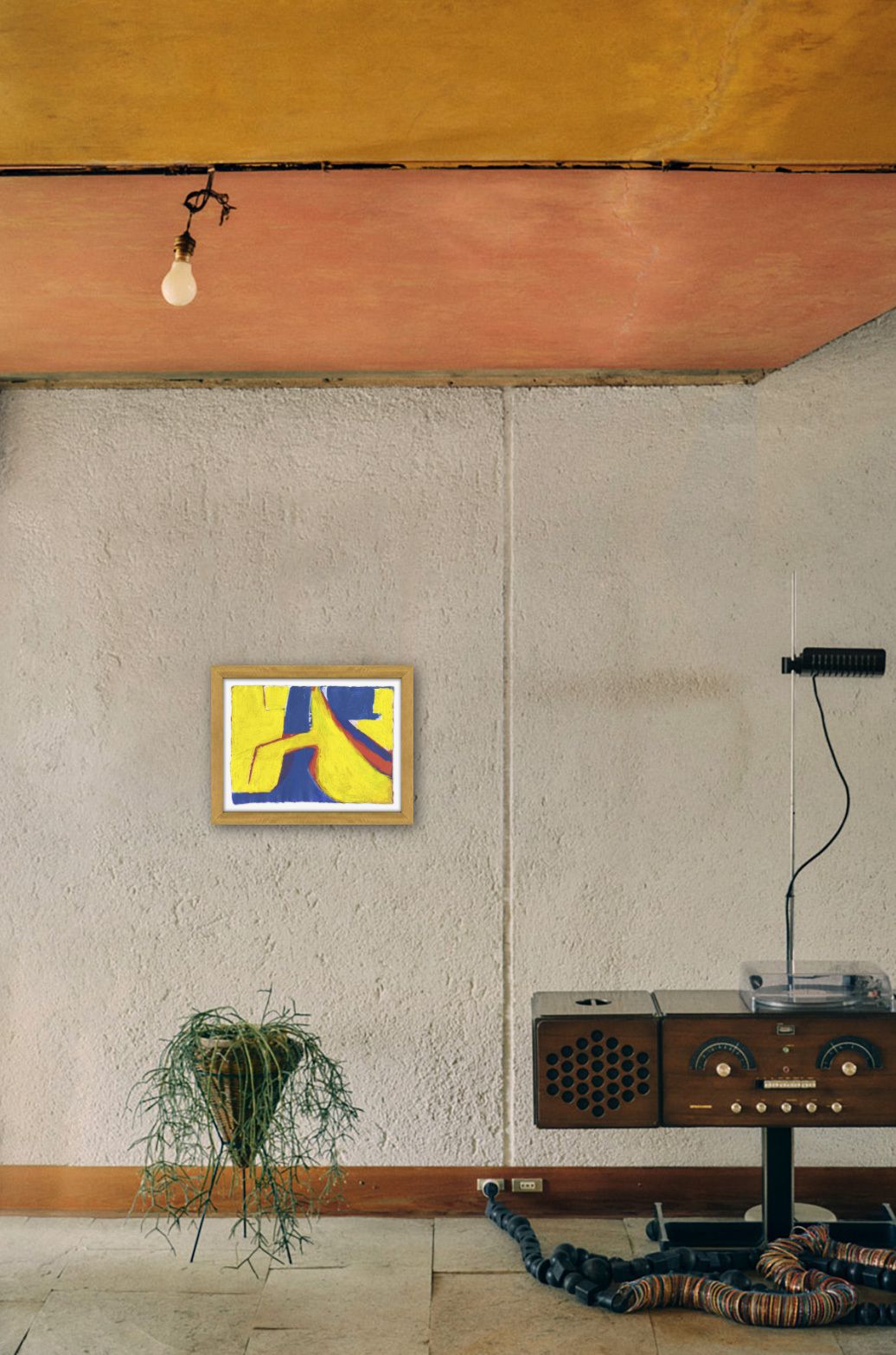 Opvallend abstract schilderij van de Engelse kunstenaar Frank Beanland, 2007 photo buy