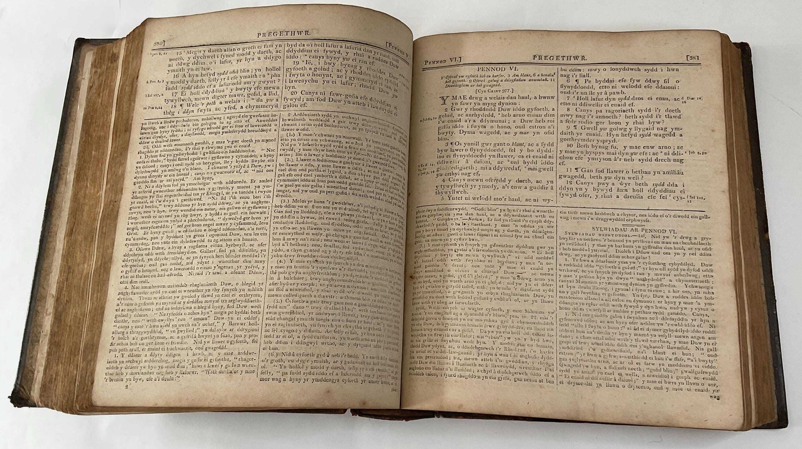 265.0 Antique Welsh Family Bible From 1808, By Thomas Coke, Full Calf Binding photo