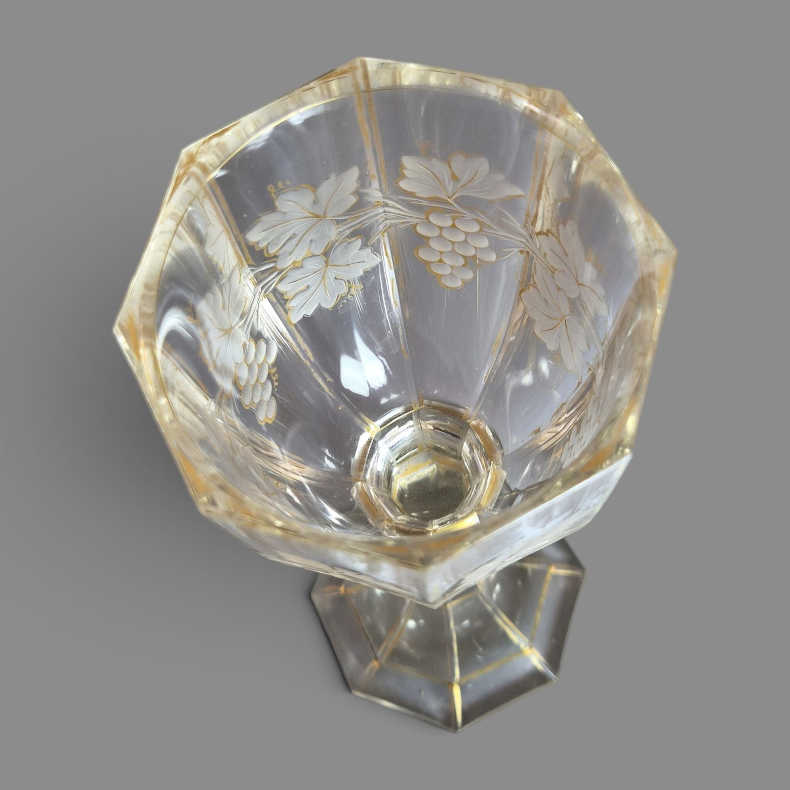 photo furniture Early Moser Bohemian Cut Crystal Römer Goblet, C.1860 1875