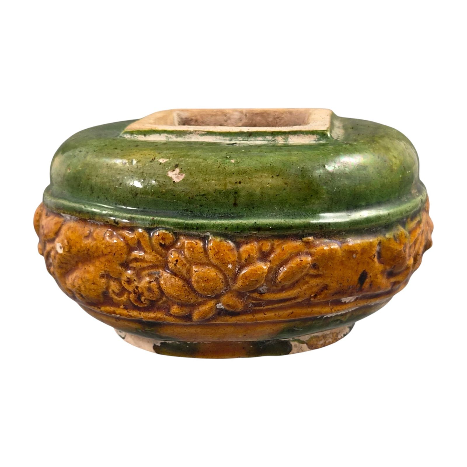 Antiek Chinees Sancai Geglazuurd Keramiek Waterpot Liao-dynastie photo furniture