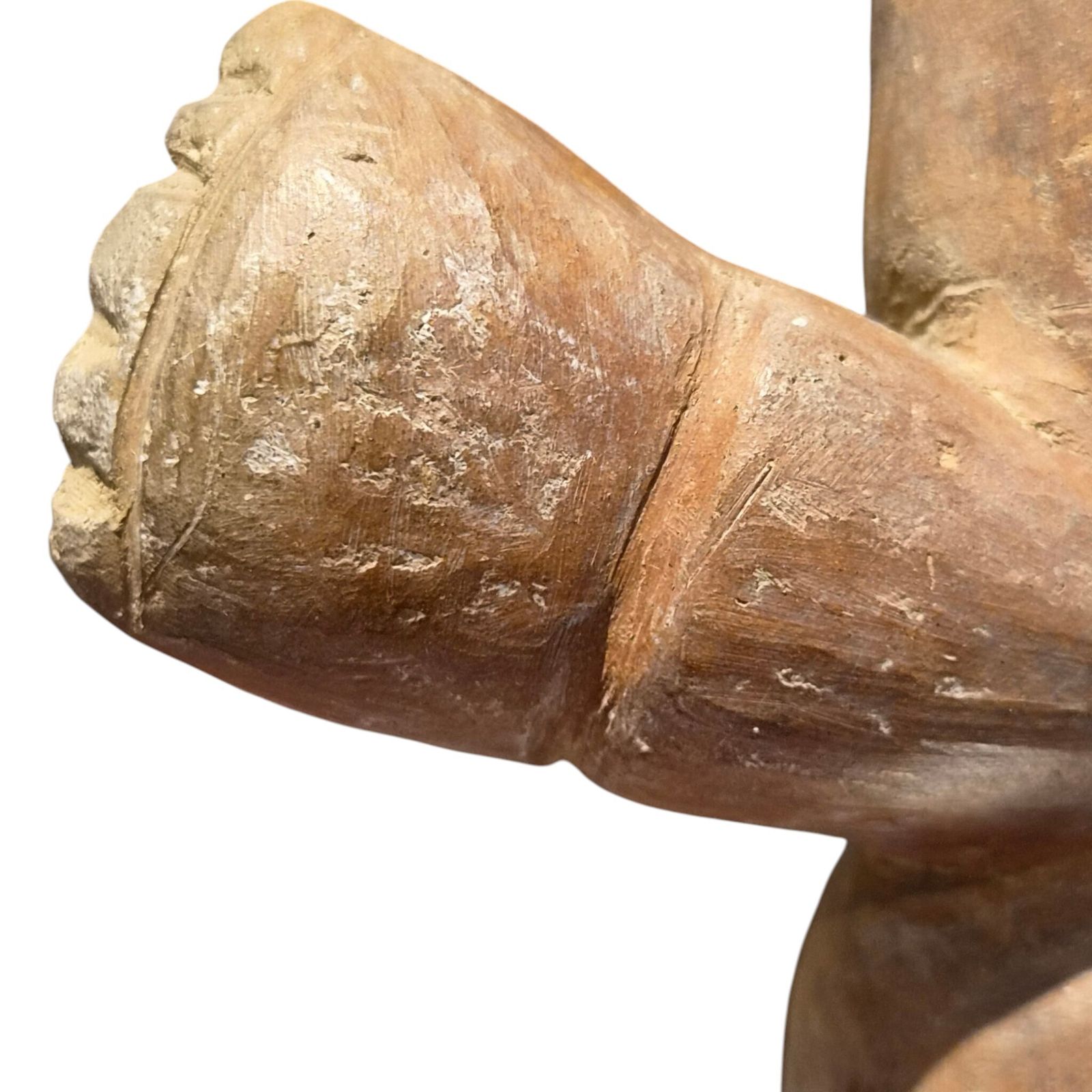 photo vintage Authentiek pre-Columbiaans terracotta zoömorf artefact, meer dan 2000 jaar oud