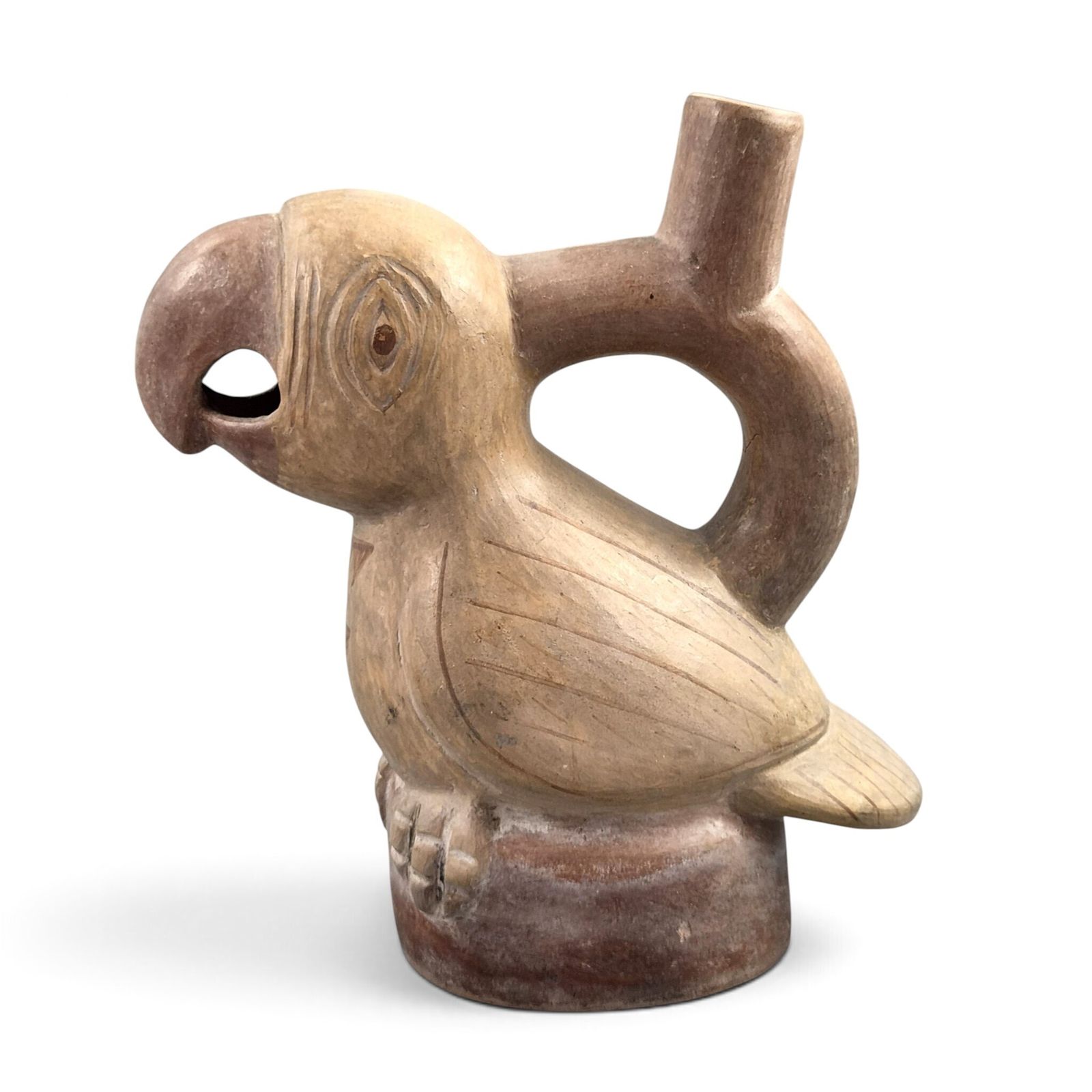 Genuine Ancient Pre Columbian Terracotta Ornithomorphic Artifact Over 2000 Years Old