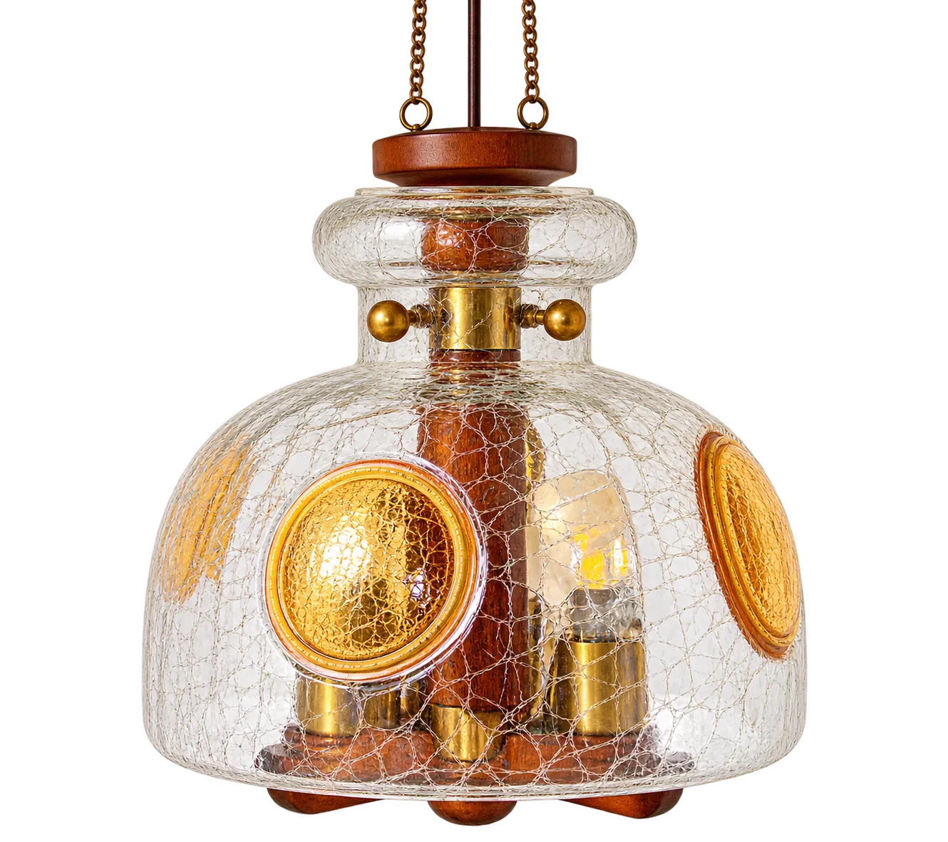 Modernistische hanglamp, jaren 1970.