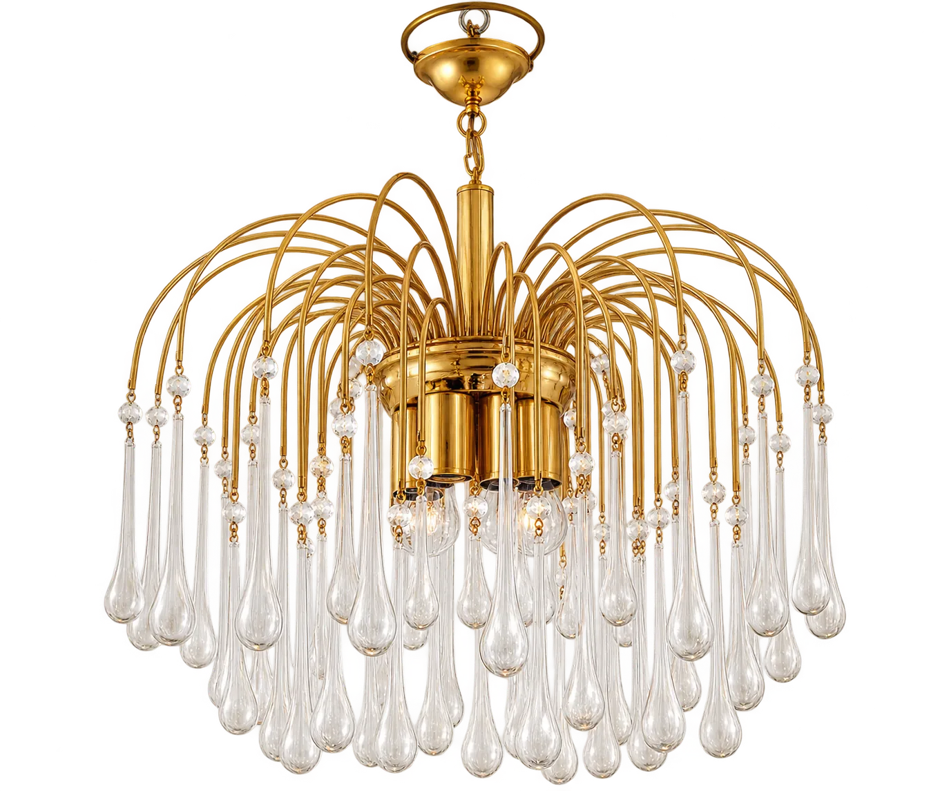 Hanglamp ontworpen door Paolo Venini, jaren 1970.