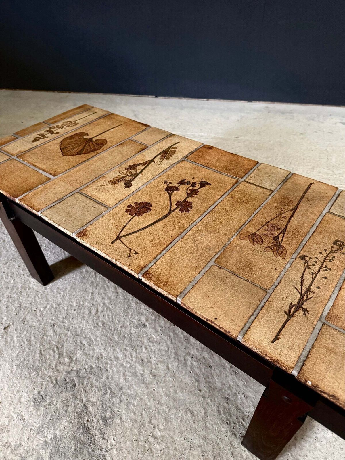 Mid-century salontafel "Herbier" van Roger Capron, ca. jaren 1960, Vallauris, Frankrijk photo for sale