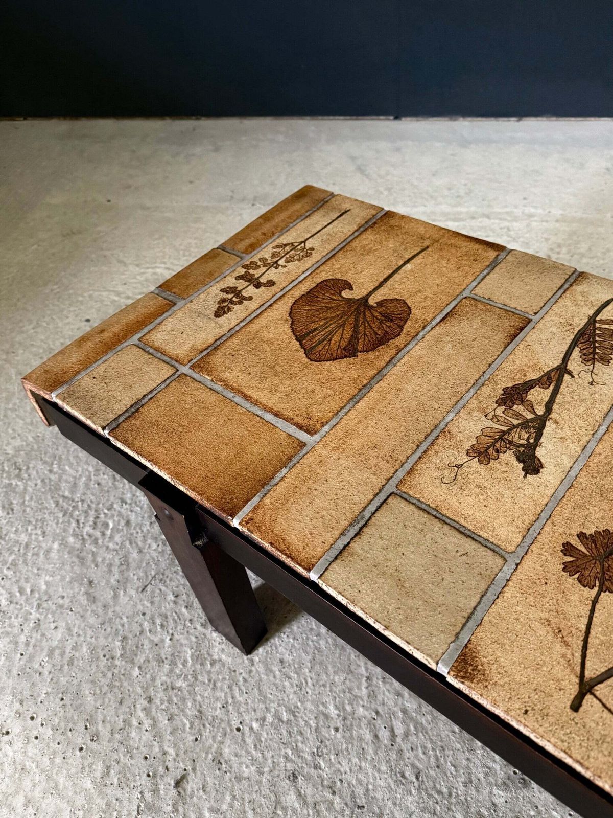 Midcentury "Herbier" Coffee Table By Roger Capron, 1960's Vallauris France photo Furniture