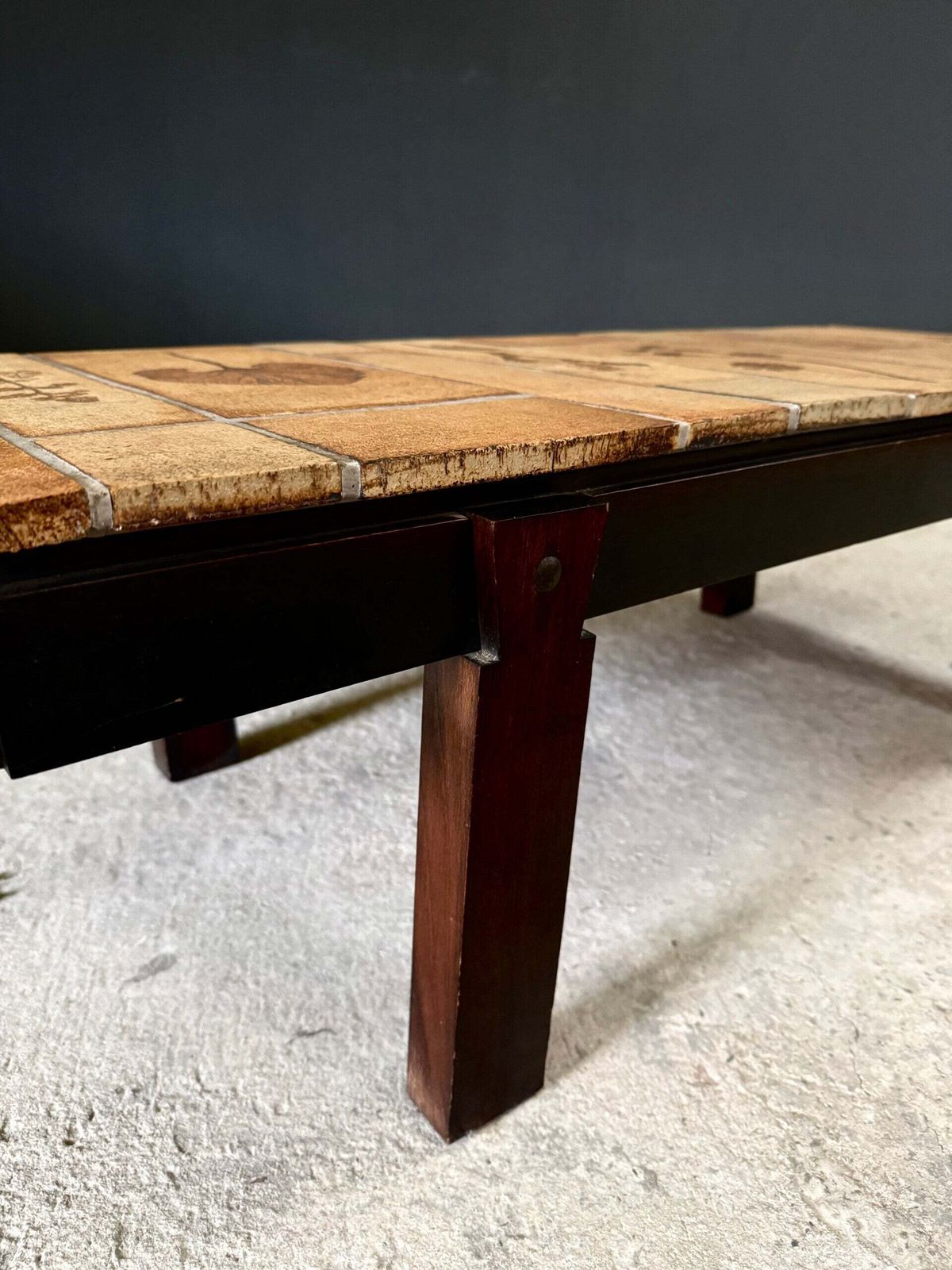 Mid-century salontafel "Herbier" van Roger Capron, ca. jaren 1960, Vallauris, Frankrijk photo vinterior