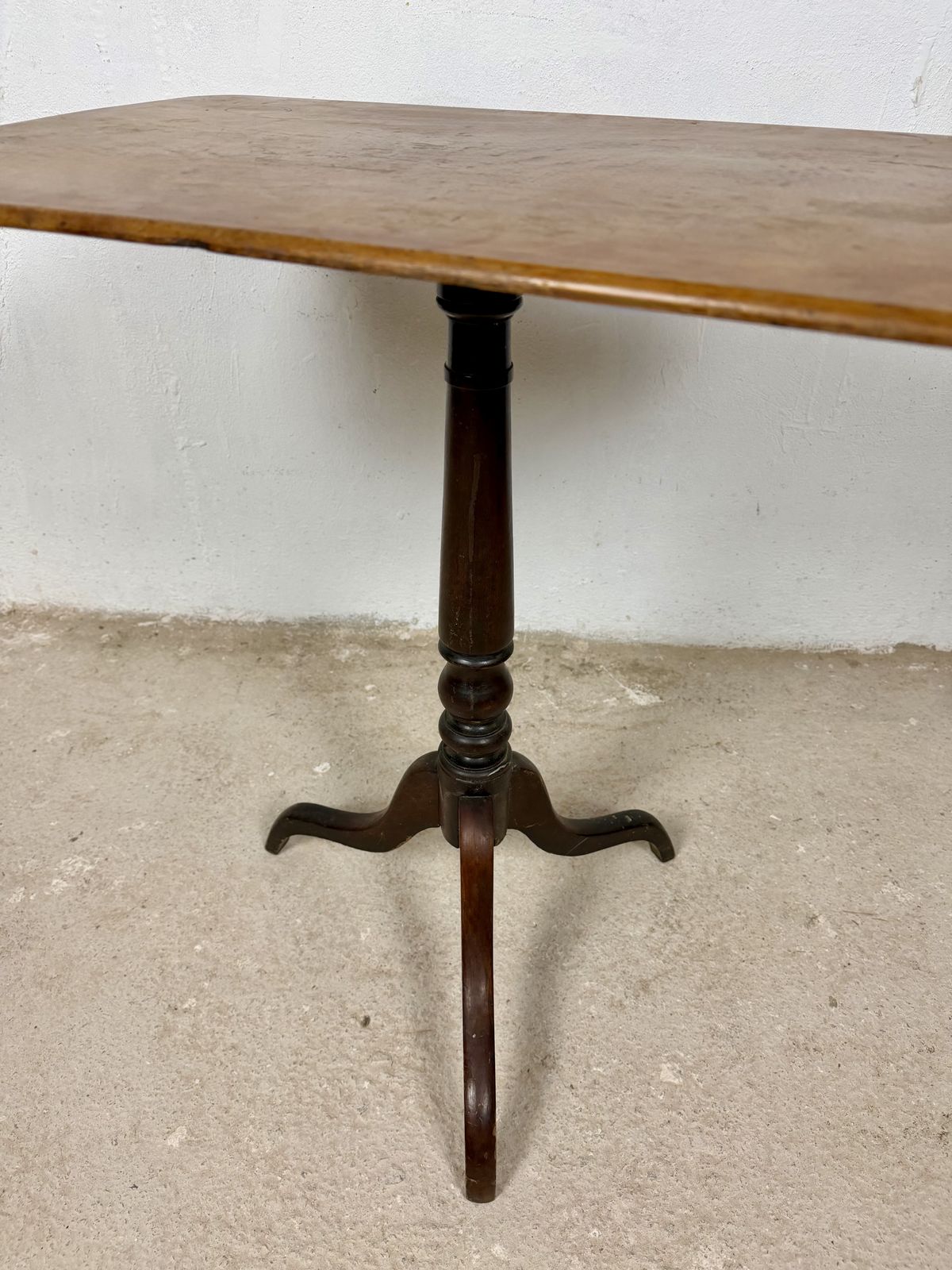 Spanish Rectangular Top Side Table On Tripod Base, Mid 20th Century photo Furniture