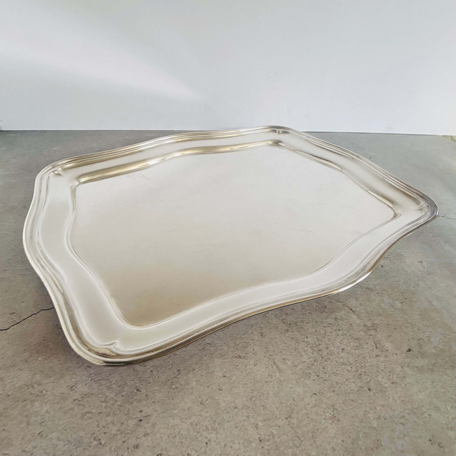 Art Deco verzilverde schaal photo Woonaccessoires