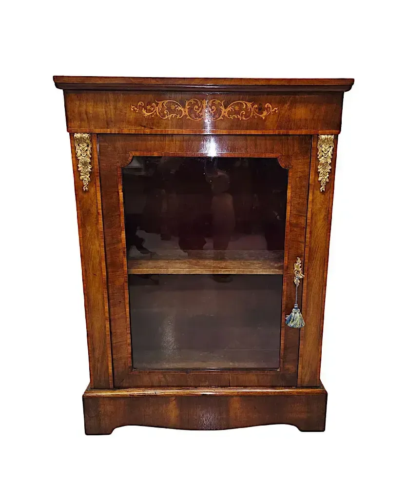 Furniture A Very Rare Edwardian Inlaid Cabinet Attributed To London Maker 'Edward And Roberts' photo
