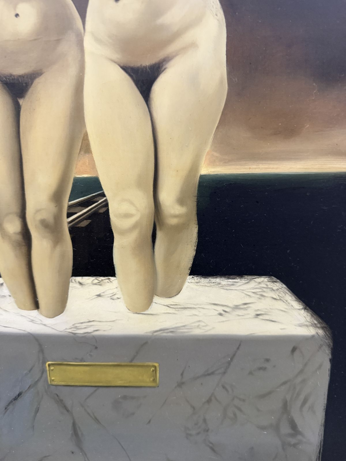 Francesc Vilaplana, Figures nues surréalistes et métaphysiques à la chrysalide, peinture à l'huile sur toile espagnole, années 1970 photo Art