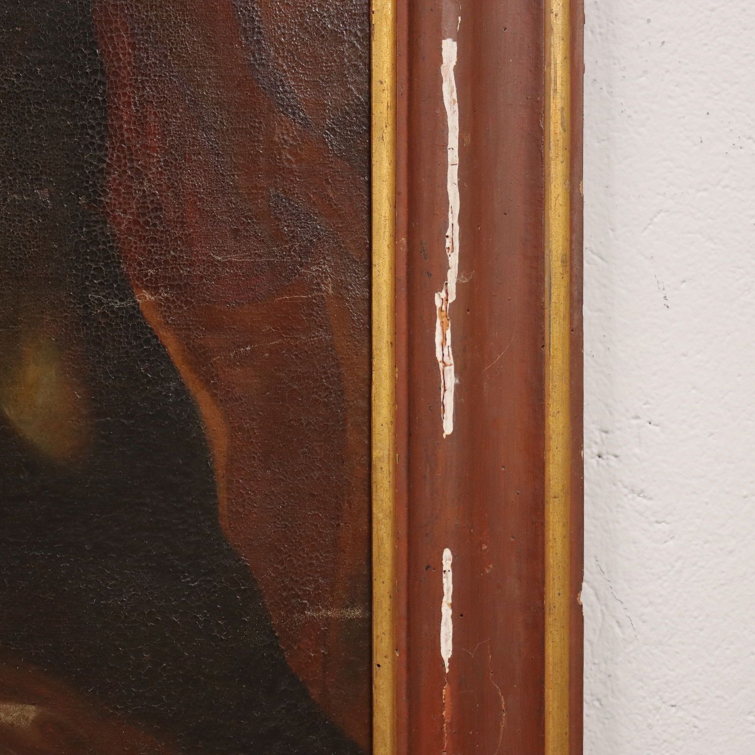 photo for sale Antique Painting '600 The Rape Of The Sabine Oil On Canvas Framed