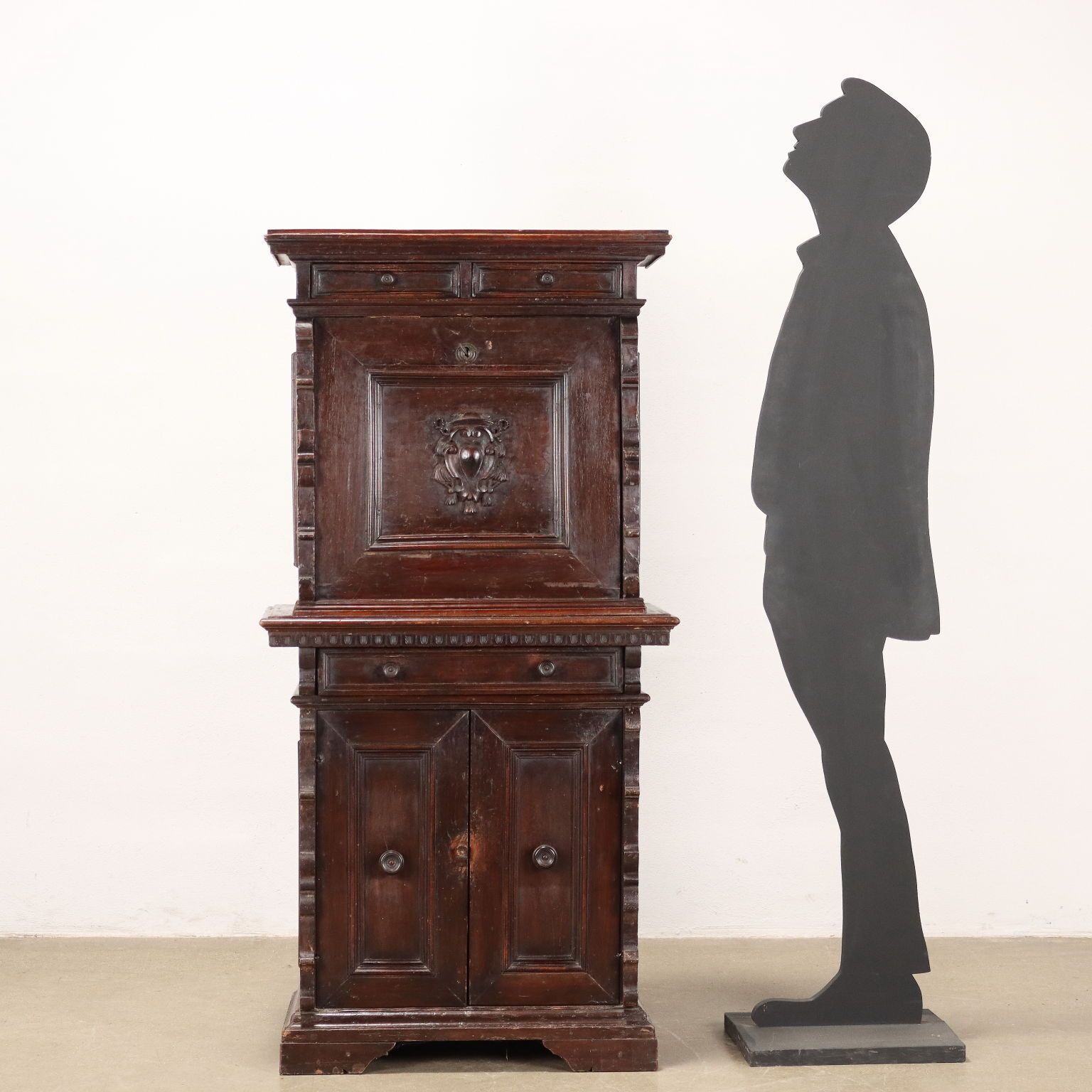 Neorenaissance Cabinet In Walnut   Italy, Late 19th Century photo for sale