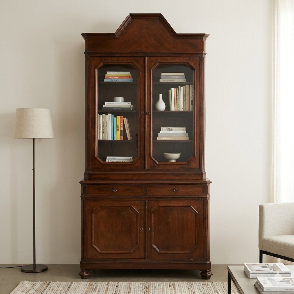 Antieke kast Umbertino mahonie Italië 19e eeuw photo furniture