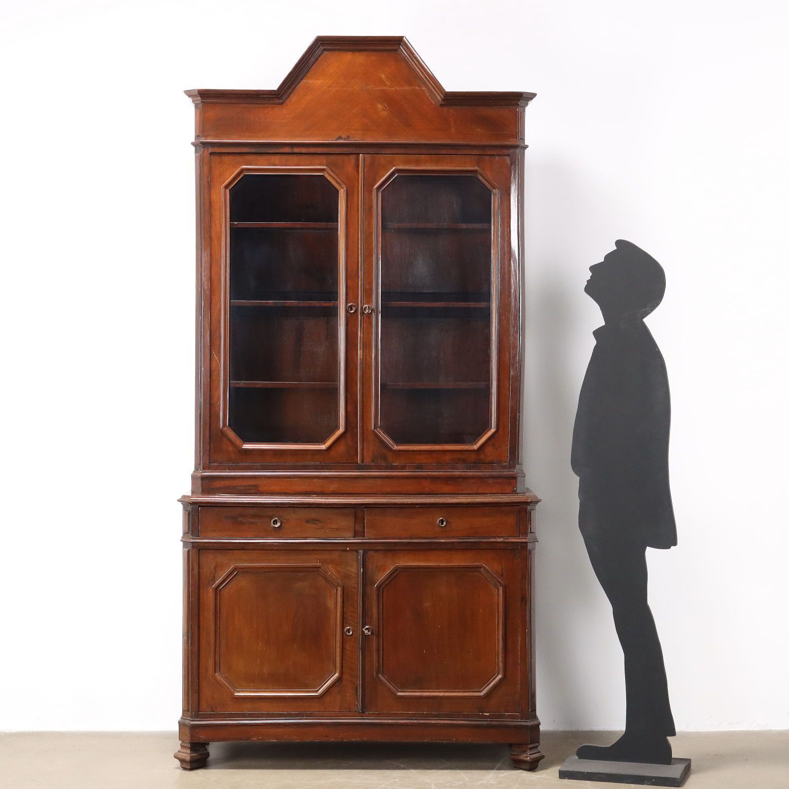 Antique Cupboard Umbertino Mahogany Italy XIX Century photo for sale