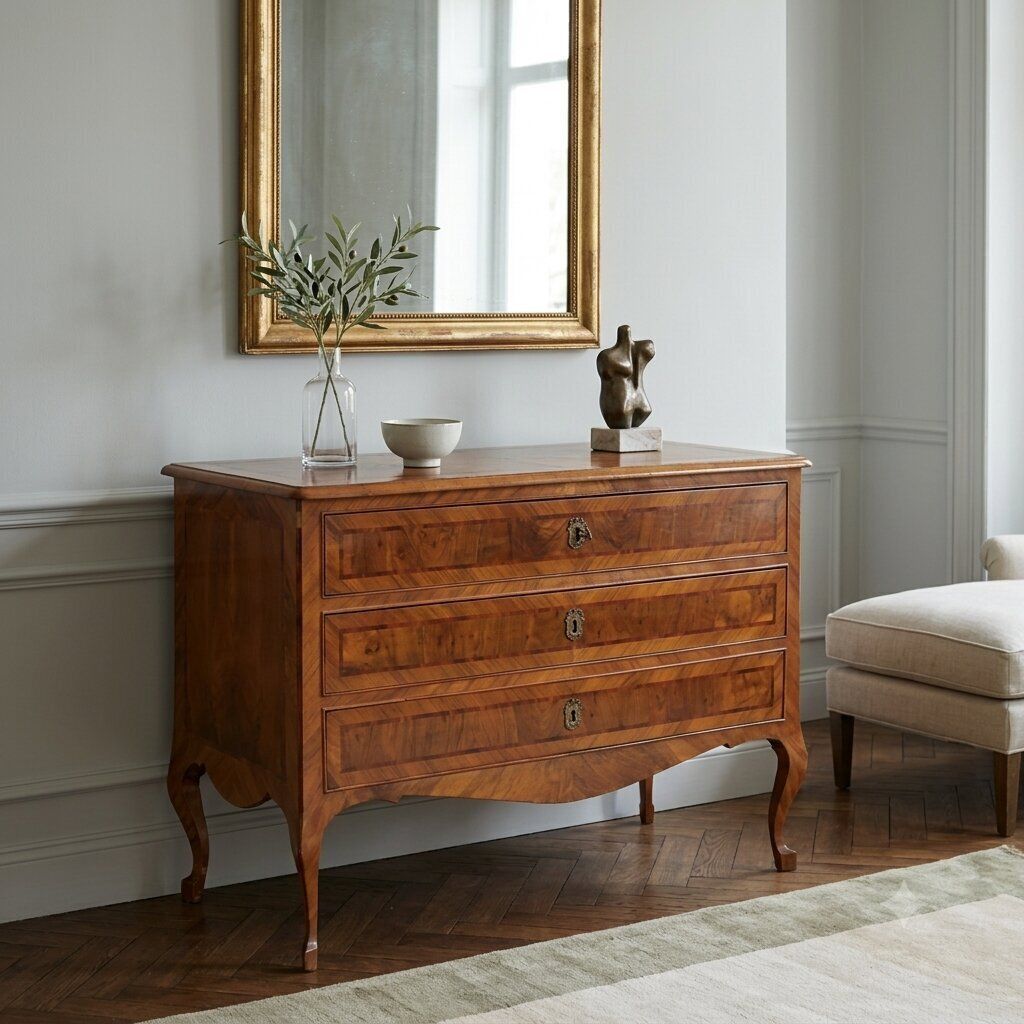 Antieke ladekast, neoklassiek, populier, Italië, 18e eeuw photo furniture