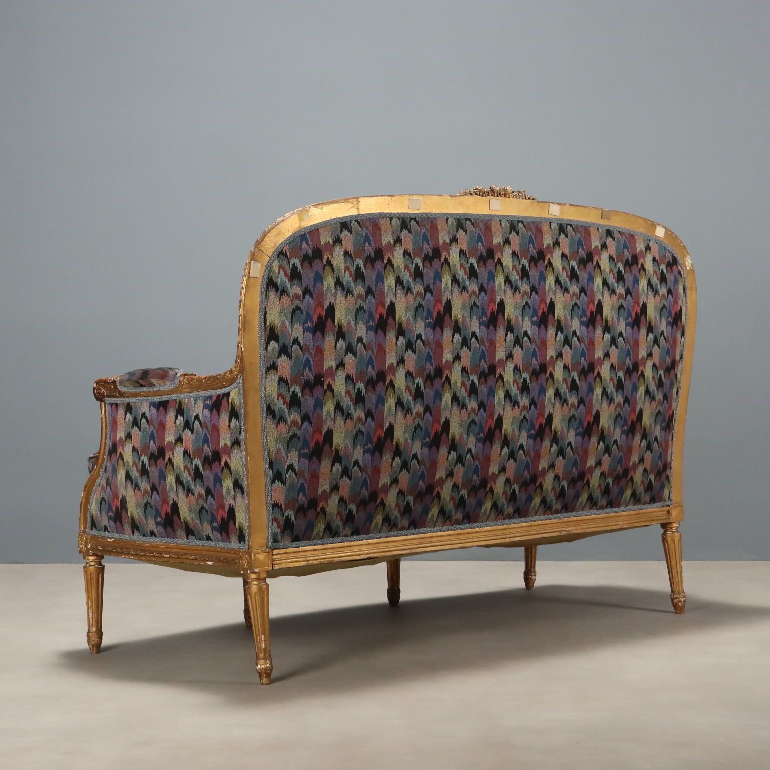 photo for sale Sofa Neoclassische Stijl Gesneden Hout Italië 19e Eeuw