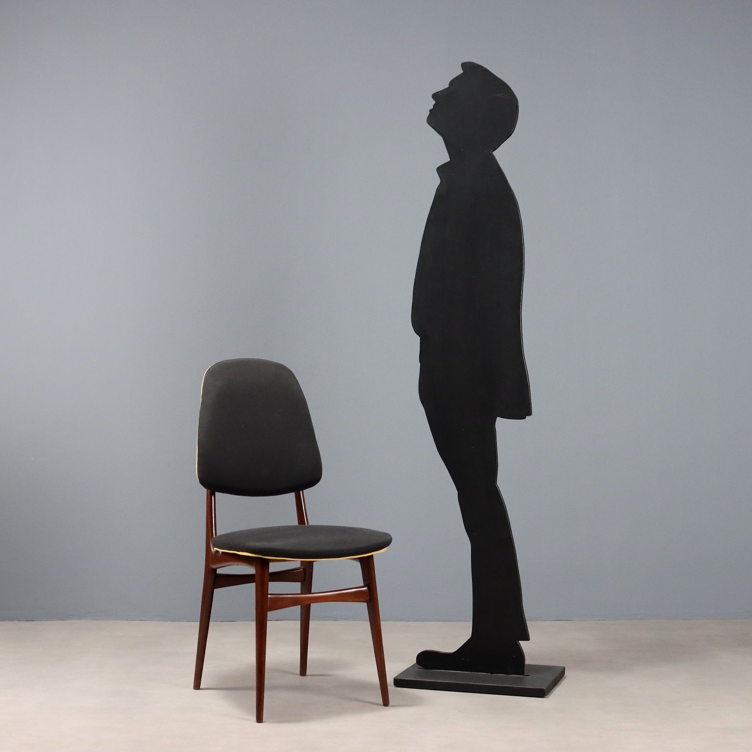 Vintage stoel stof schuim design Italië jaren 1960 photo for sale