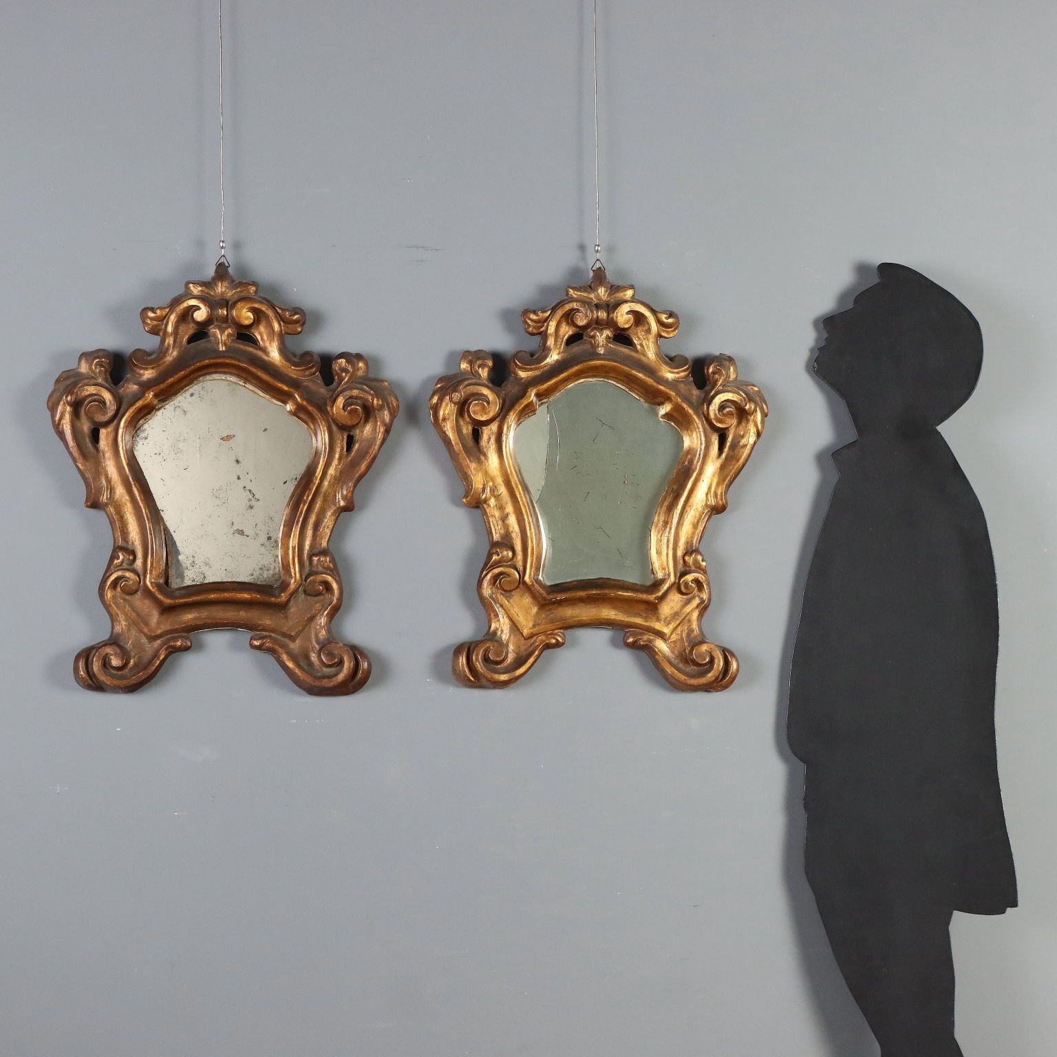 Baroque Mirrors Carved Gilded Wood Italy XVIII Century photo furniture