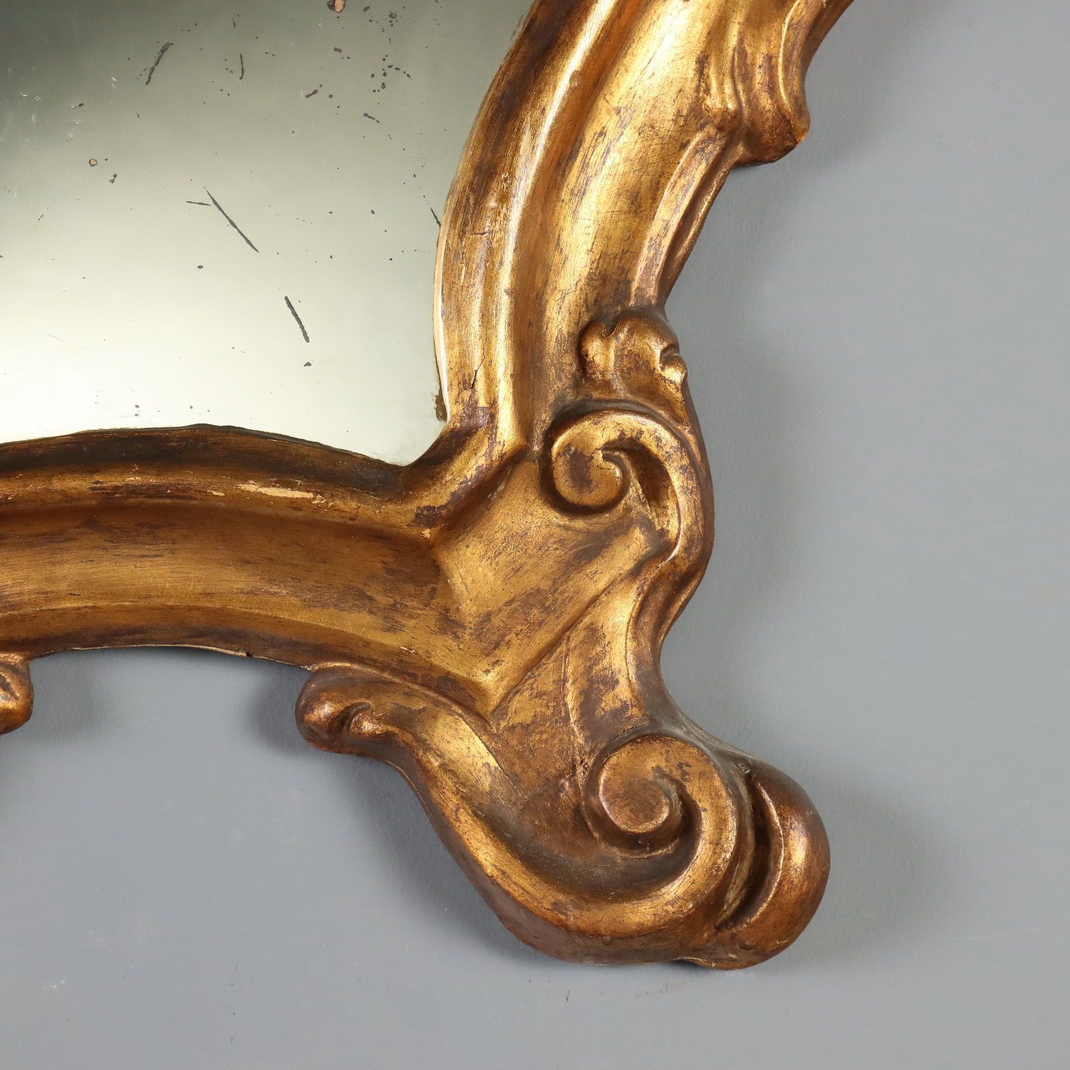 Baroque Mirrors Carved Gilded Wood Italy XVIII Century photo vintage