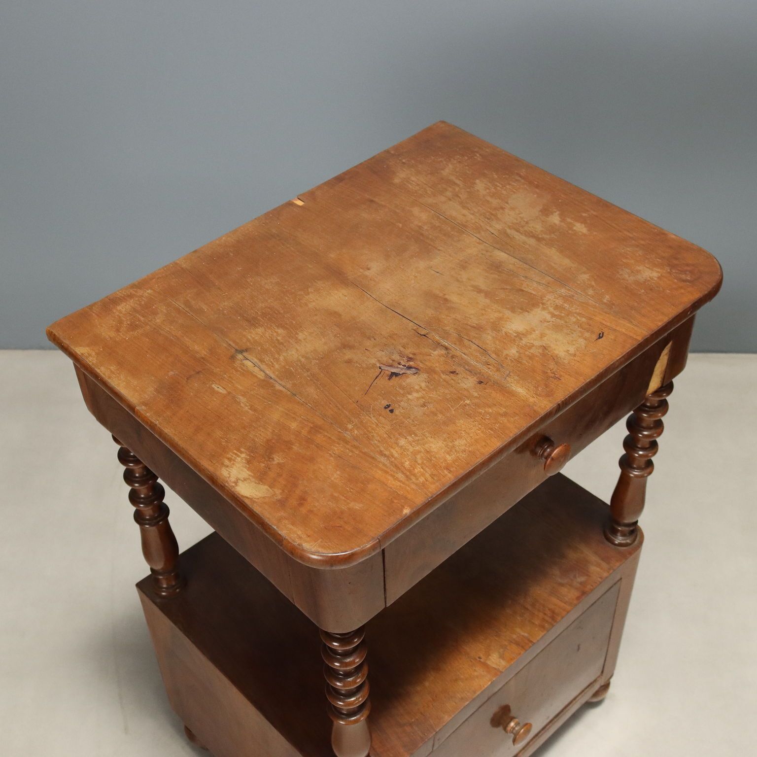 photo for sale Nightstands Louis Philippe Walnut Italy XIX Century