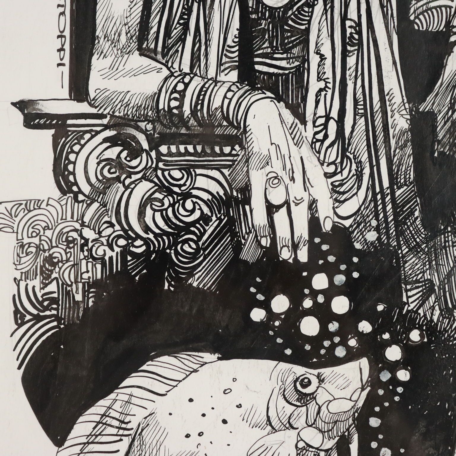 Tekening van Sergio Toppi photo vinterior