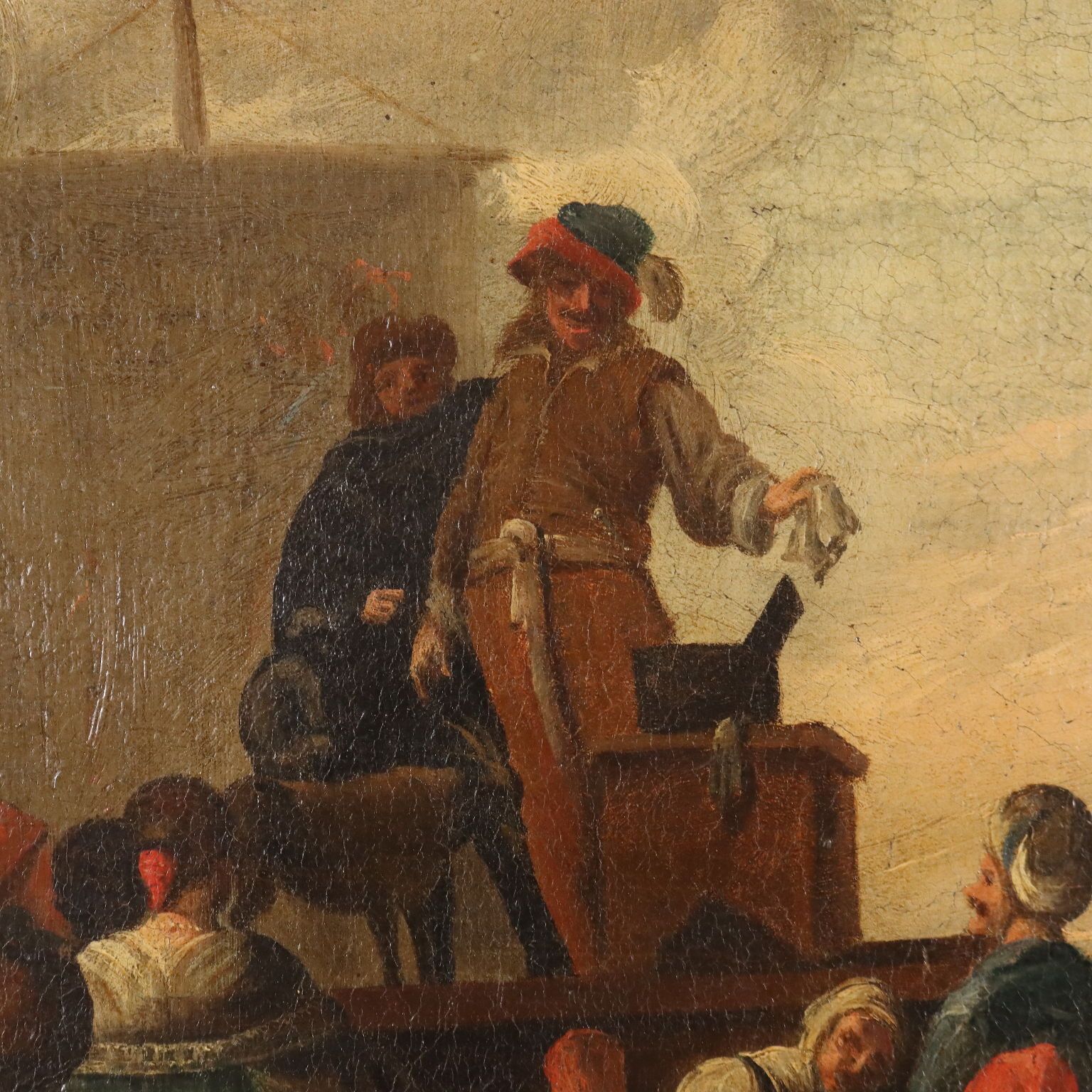 Schilderij, Tafereel uit het volksleven photo Kunst