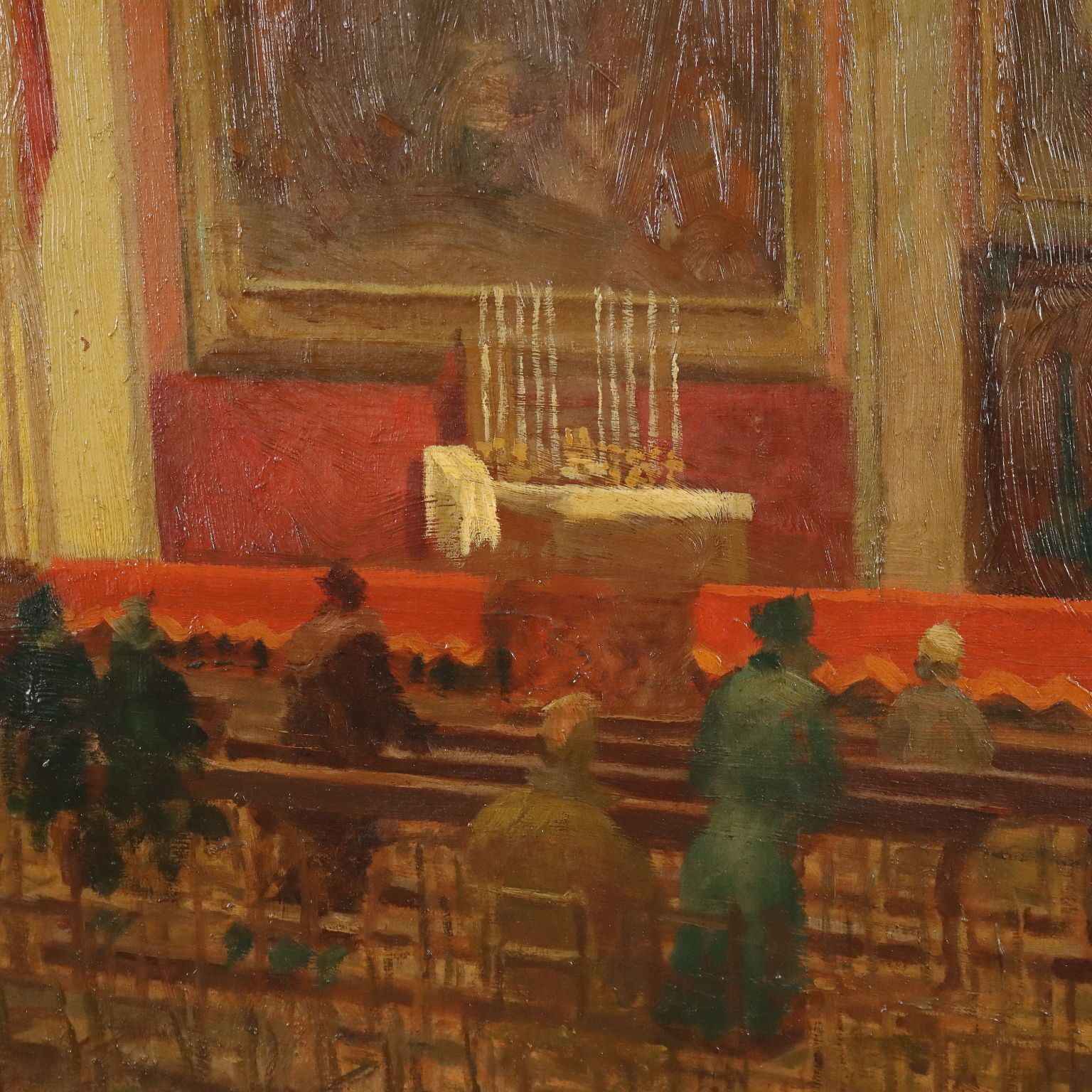 Peinture moderne, intérieur de l'église San Marco à Milan, XXe siècle photo 390.0