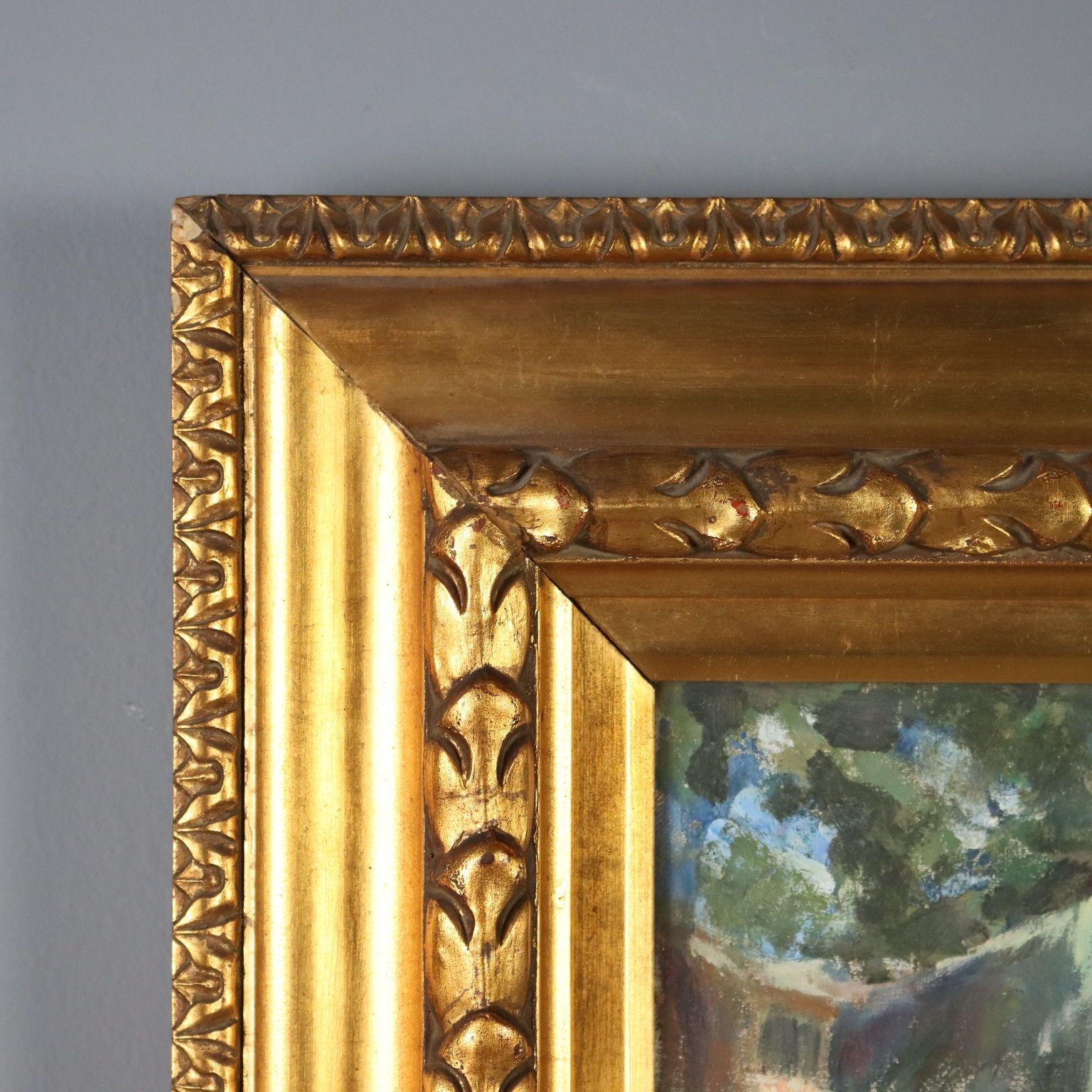 photo furniture Peinture moderne, scène de lavoir avec femmes, XXe siècle