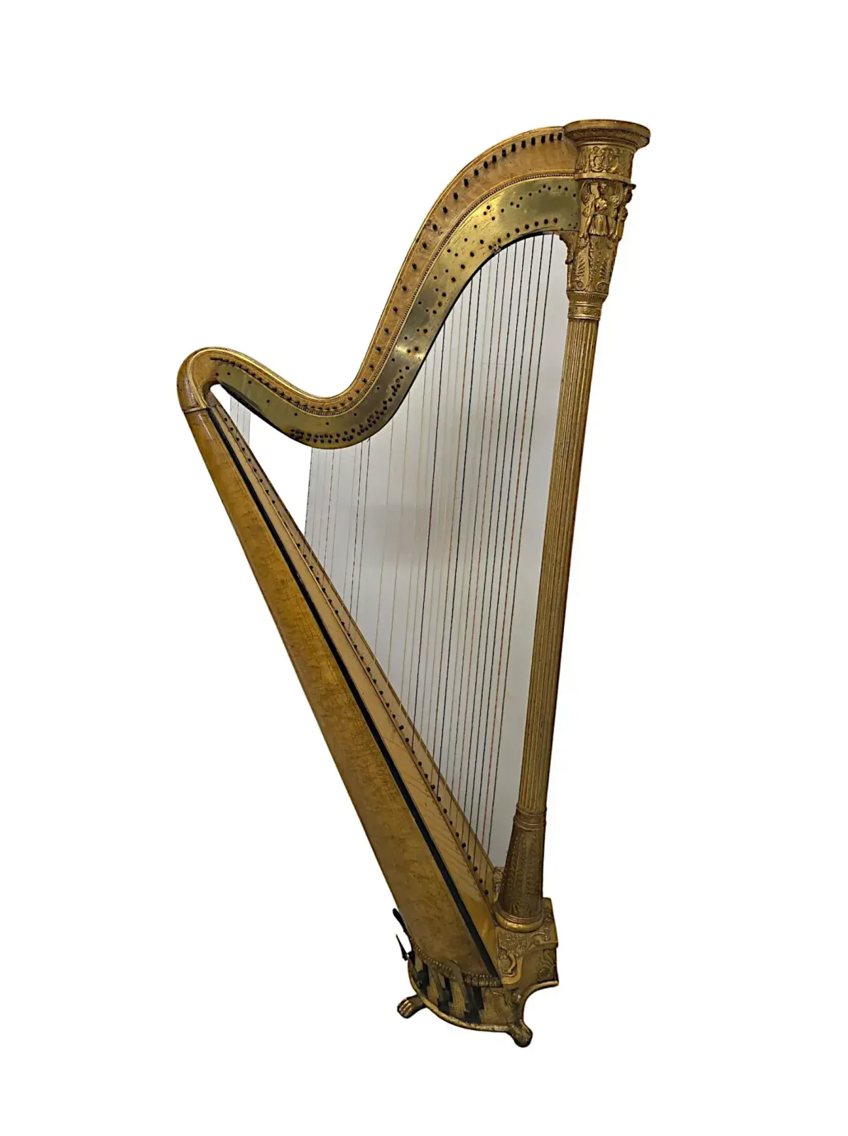 A Very Rare Early 19th Century Harp By 'Sebastian Erard, London' photo vinterior