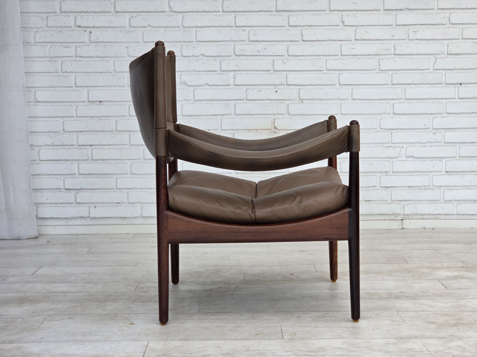 photo furniture 1970s, Danish Design By Kristian Vedel, Highback Armchair Model "Modus".