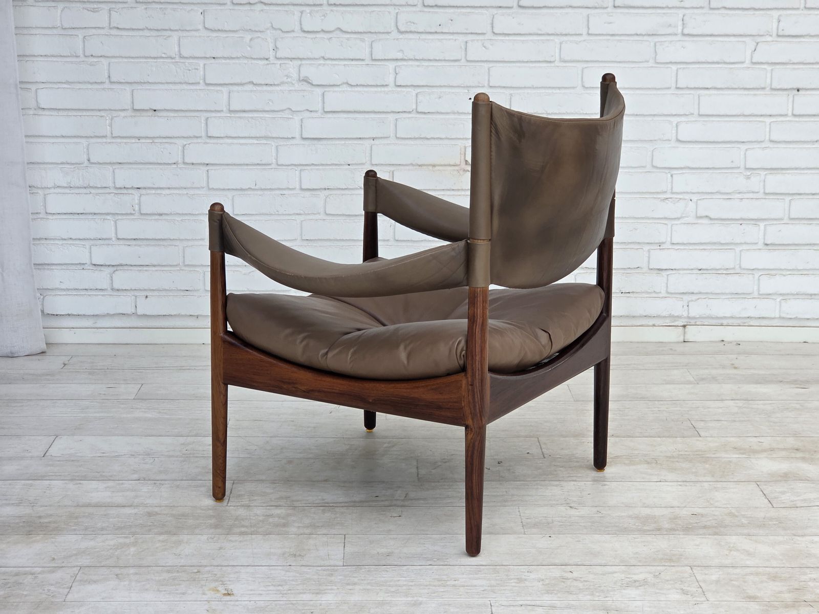 photo vinterior 1970s, Danish Design By Kristian Vedel, Highback Armchair Model "Modus".