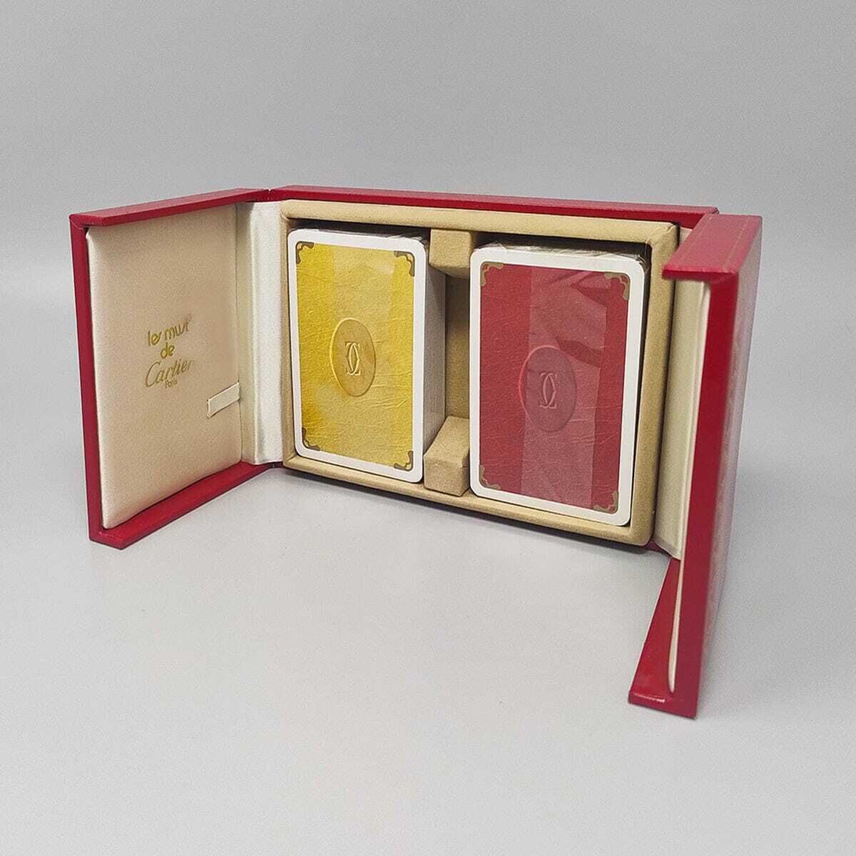 Speelkaartenbox van Cartier, jaren 1970, uitstekende staat, gemaakt in Frankrijk photo Woonaccessoires
